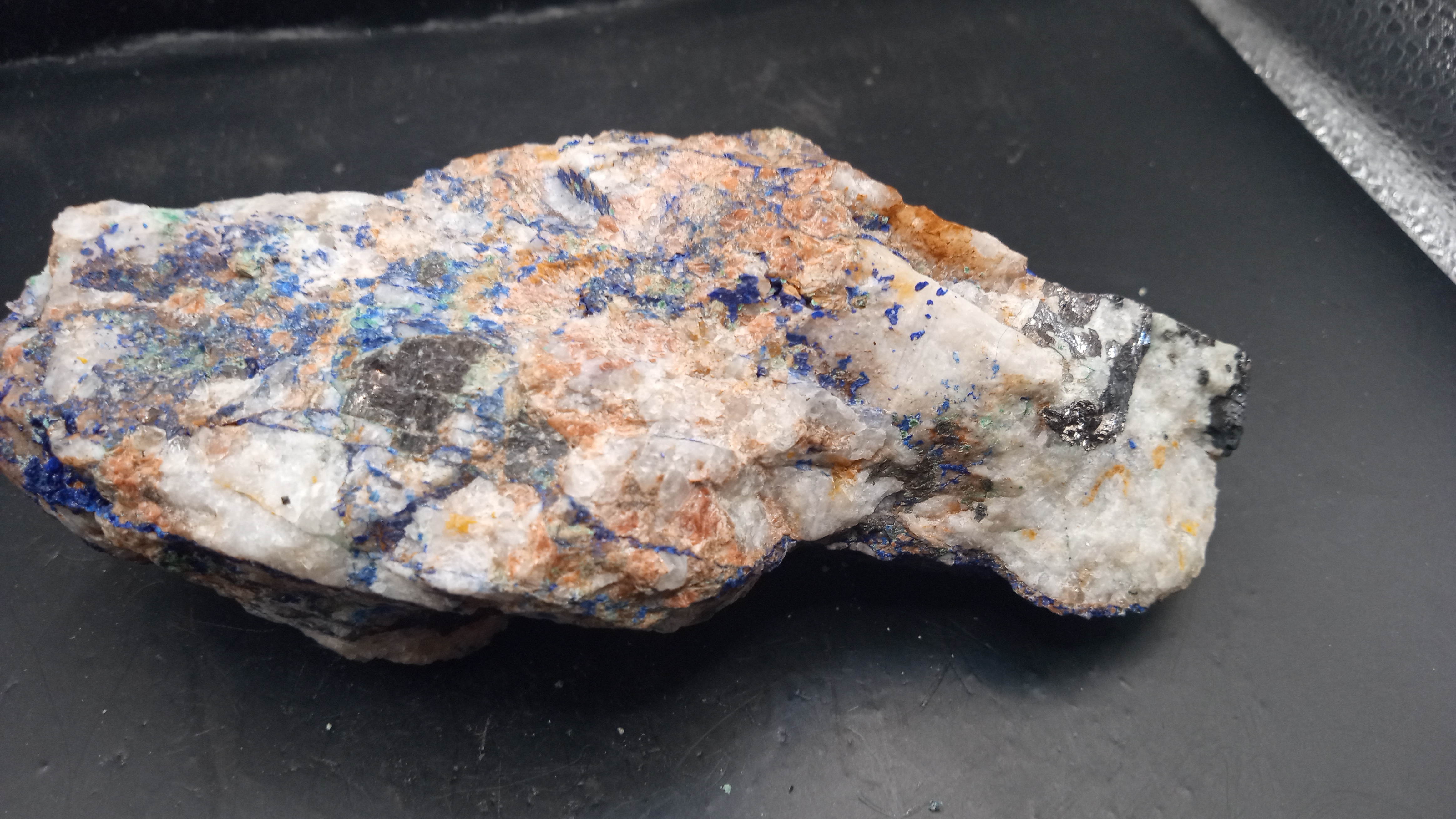 Beautiful Azurite Malachite Pyrite Specimen - New Mexico -
