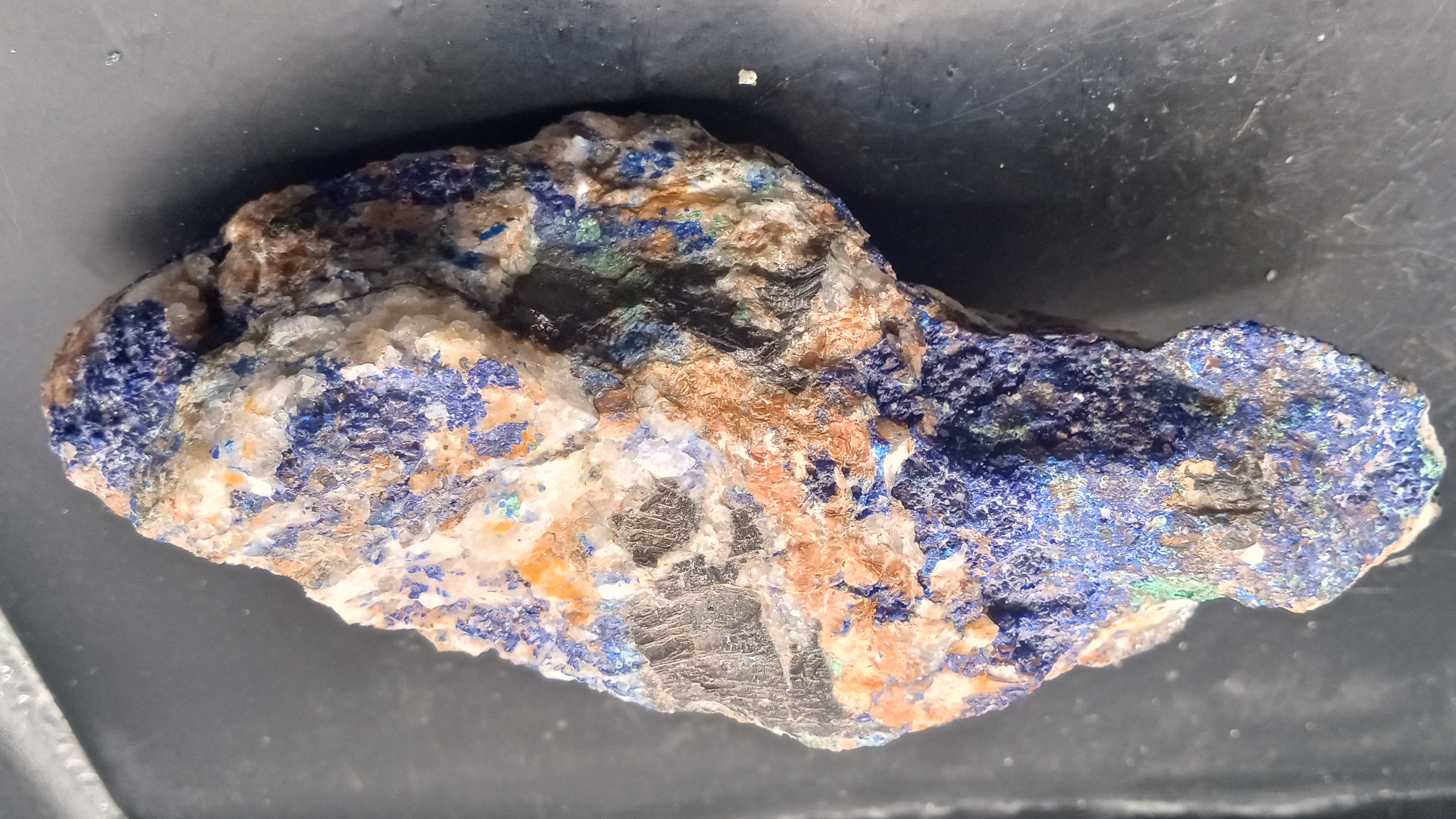 Beautiful Azurite Malachite Pyrite Specimen - New Mexico -
