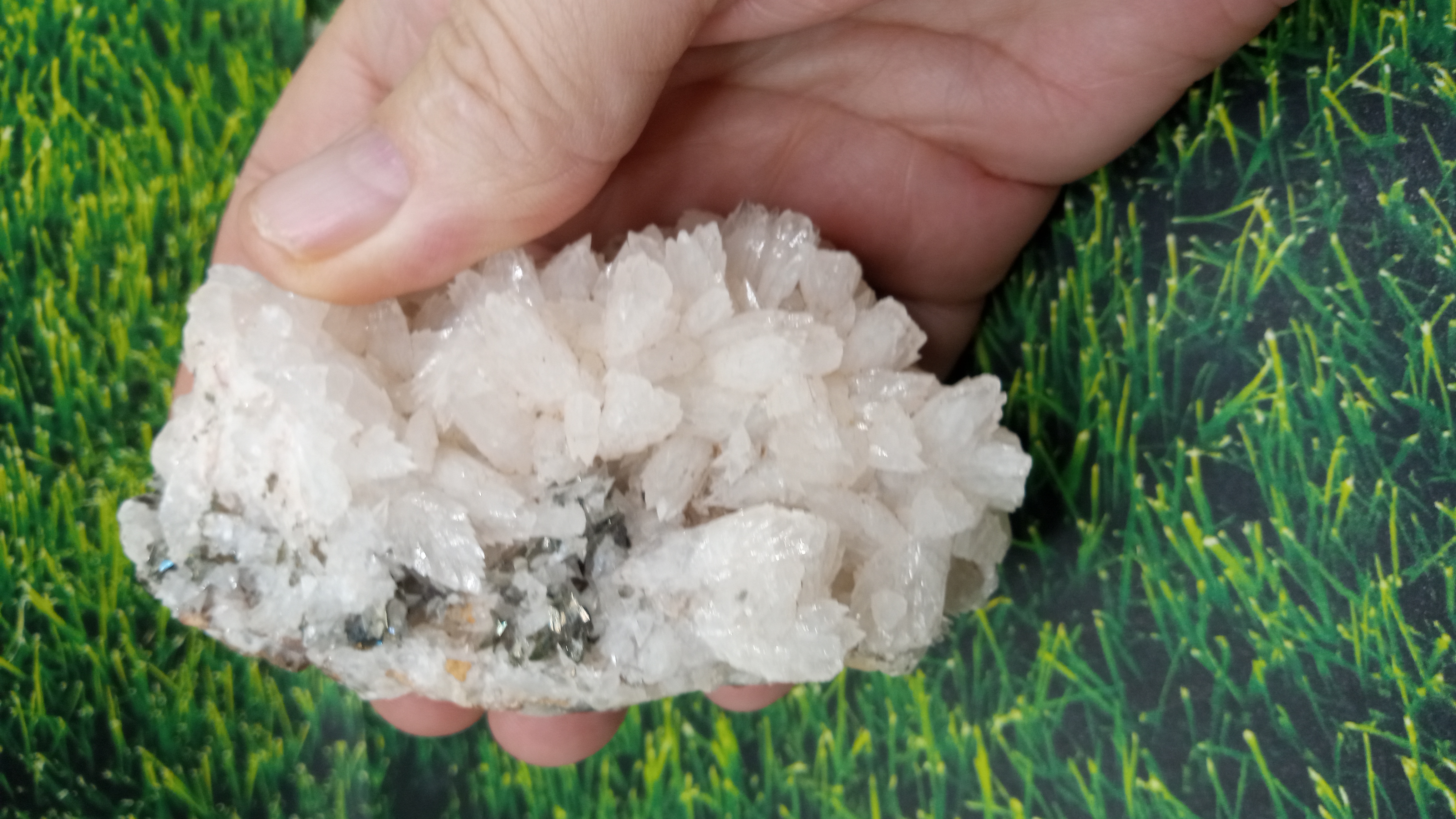Stilbite an Pyrite - Beautiful Combo Mineral Specimen -