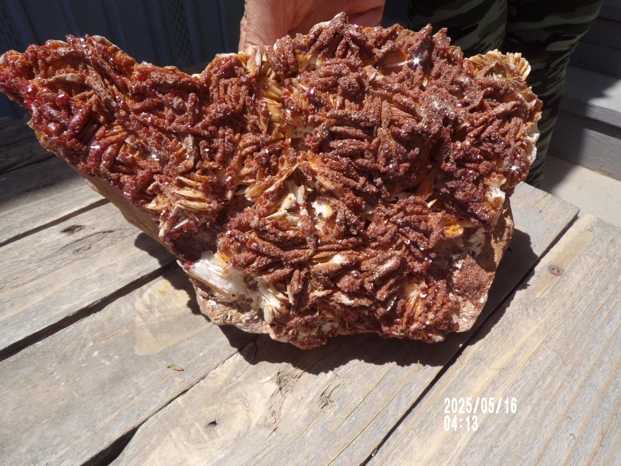 Huge Vanadinite Mineral Specimen   The Hit of yor collection