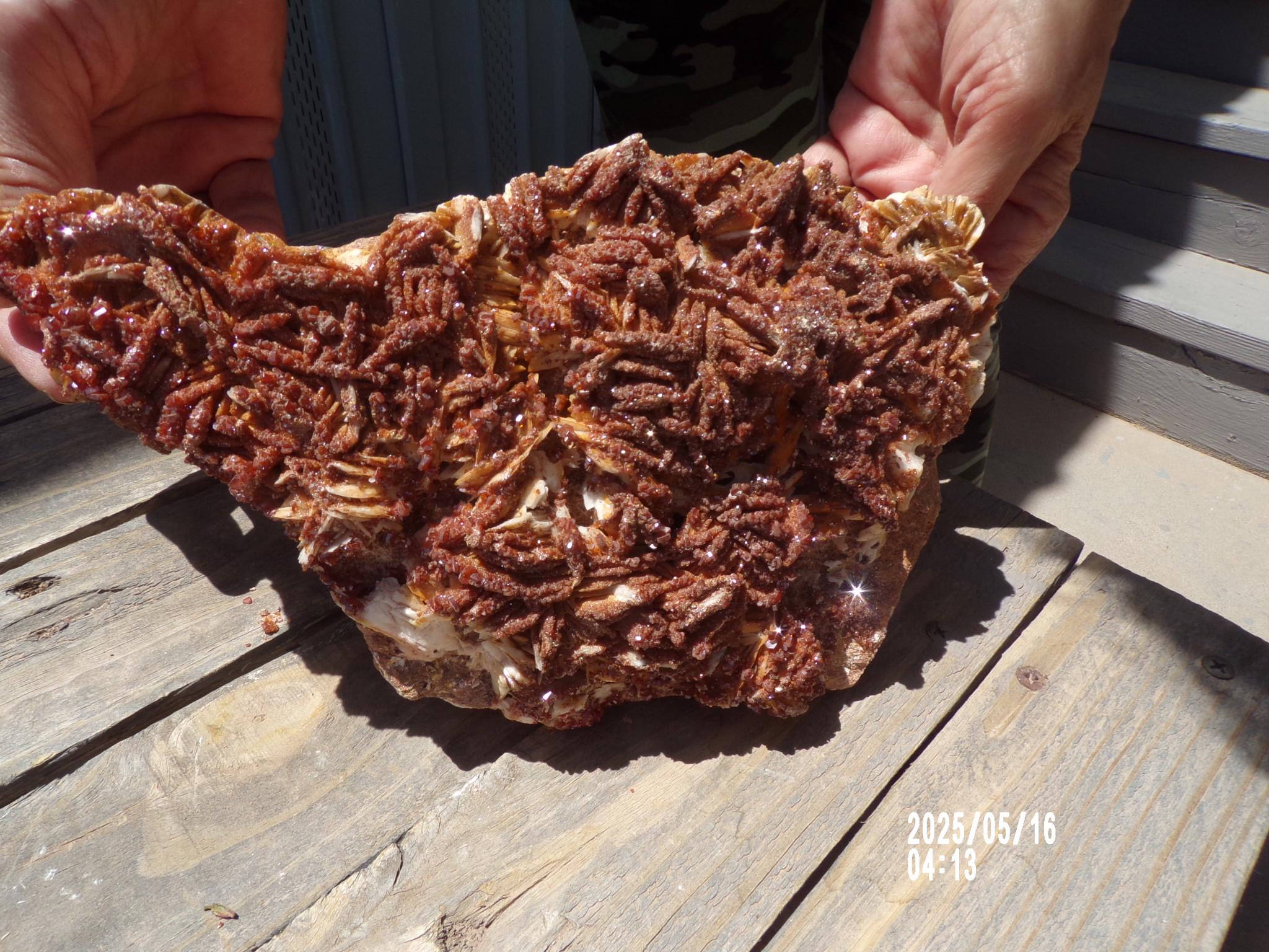Huge Vanadinite Mineral Specimen   The Hit of yor collection