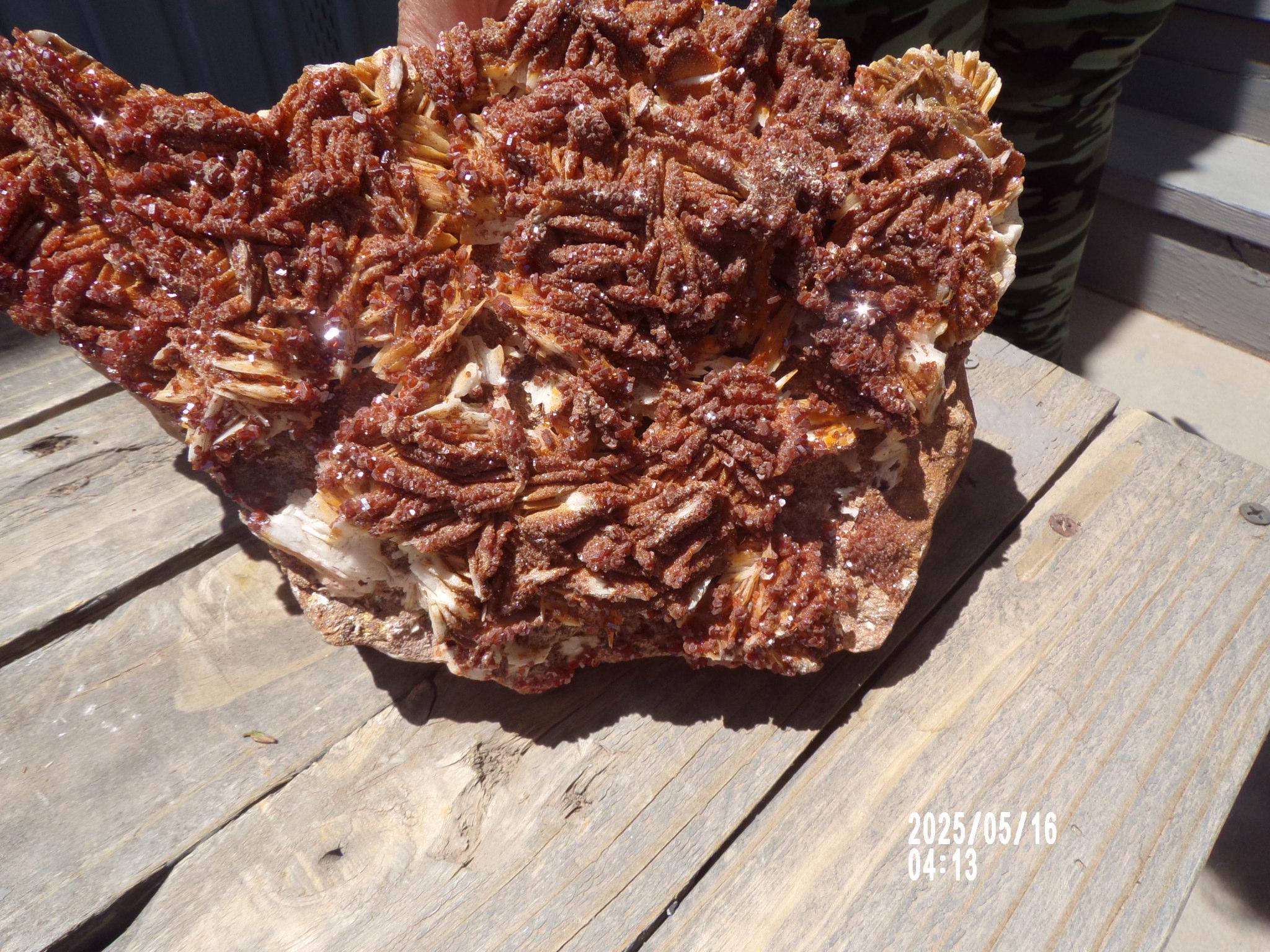Huge Vanadinite Mineral Specimen   The Hit of yor collection