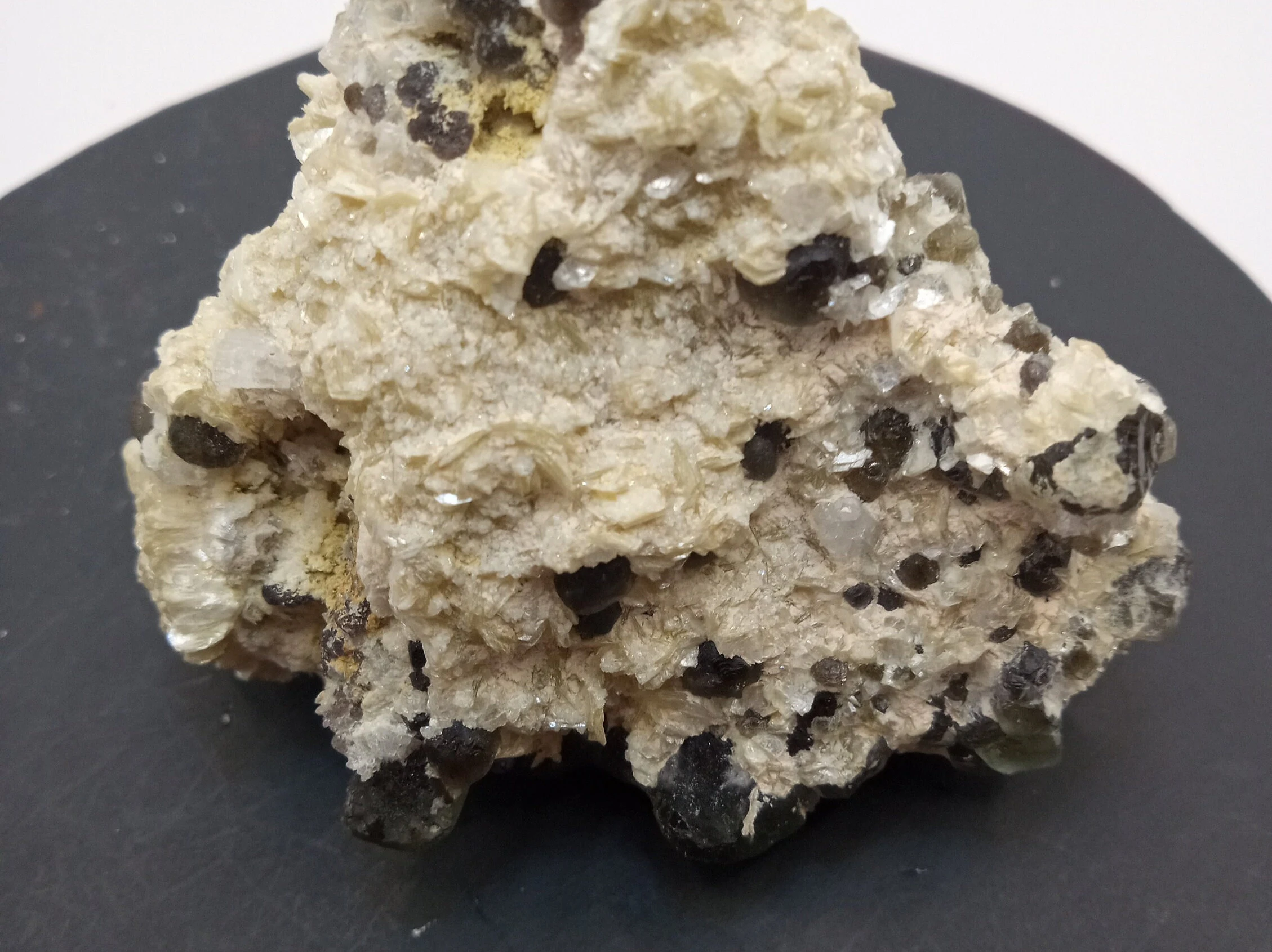 Beautiful Black Tourmaline (schorl) crystal cluster