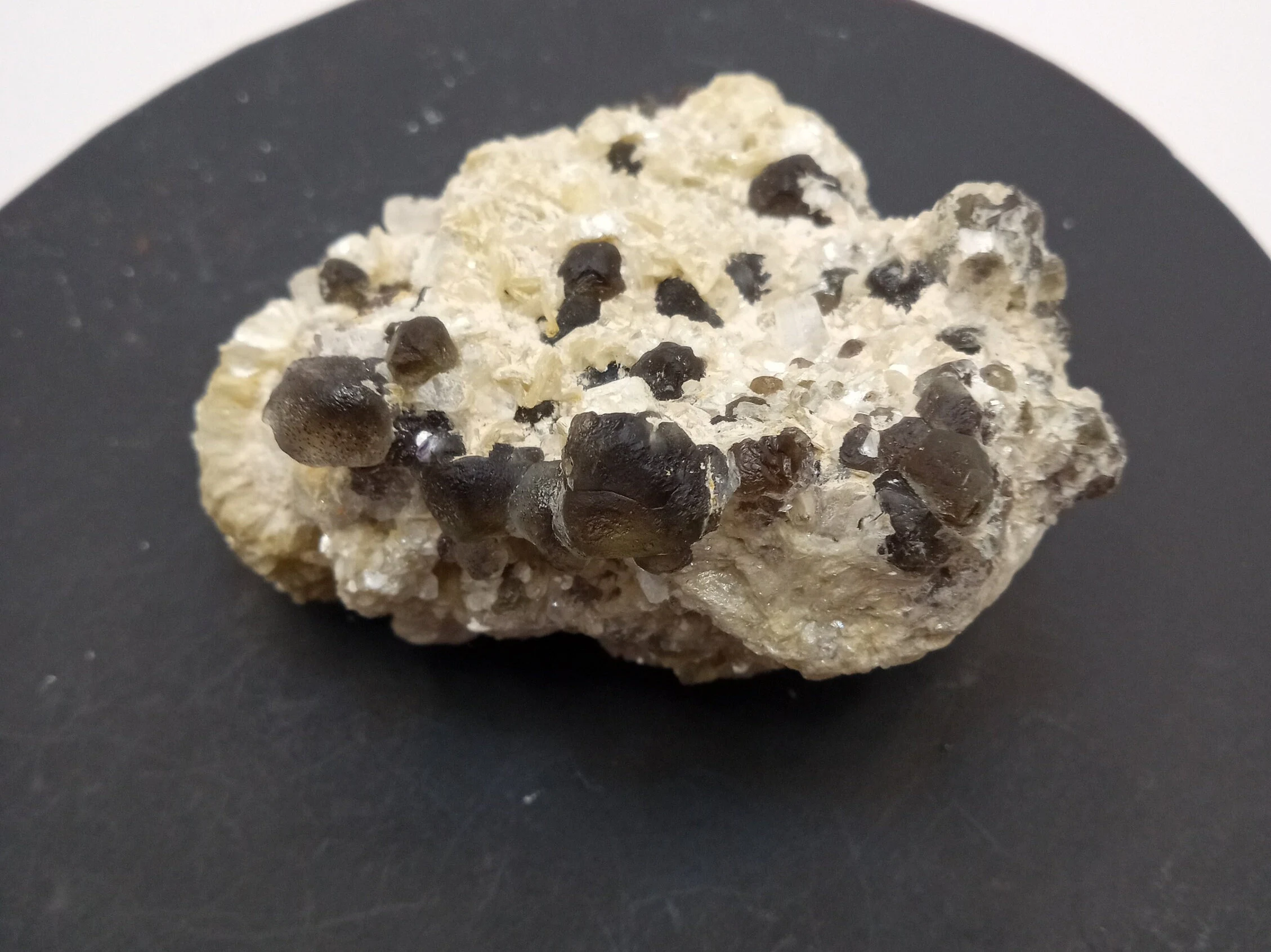 Beautiful Black Tourmaline (schorl) crystal cluster