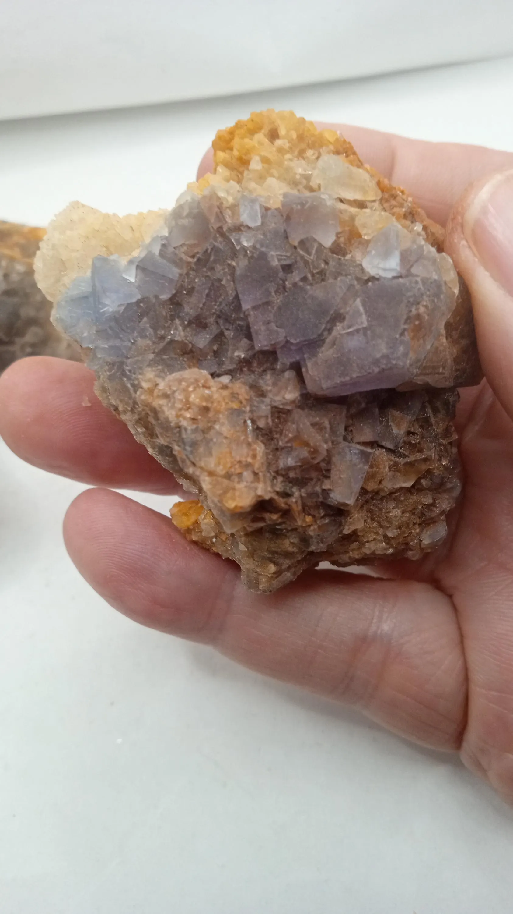 Fluorite Dark Blue ( 3 ) Pieces from Blanchard Mine