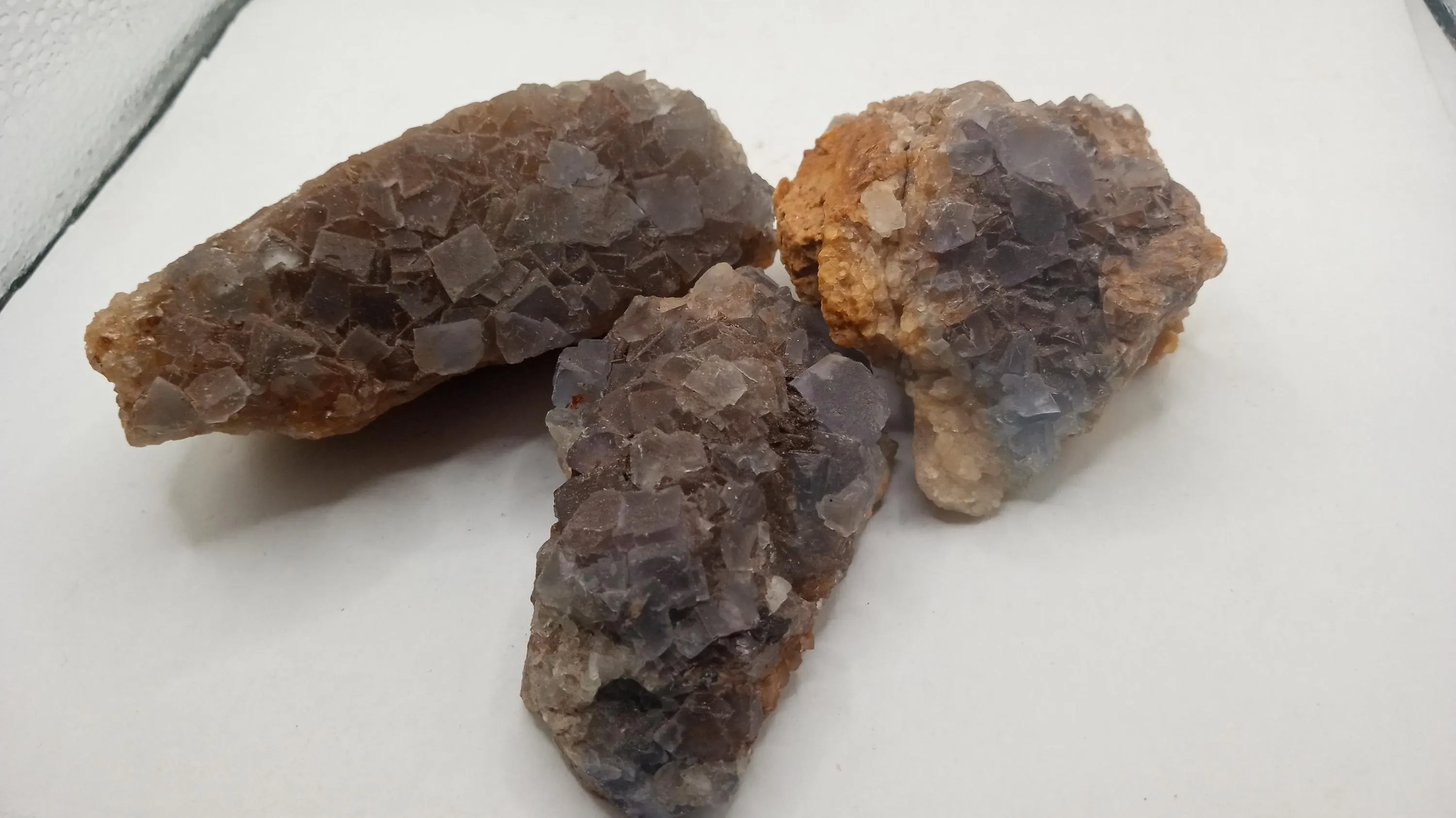 Fluorite Dark Blue ( 3 ) Pieces from Blanchard Mine