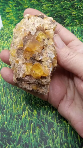 Yellow Calcite Cool Rare Find Mineral Specimen