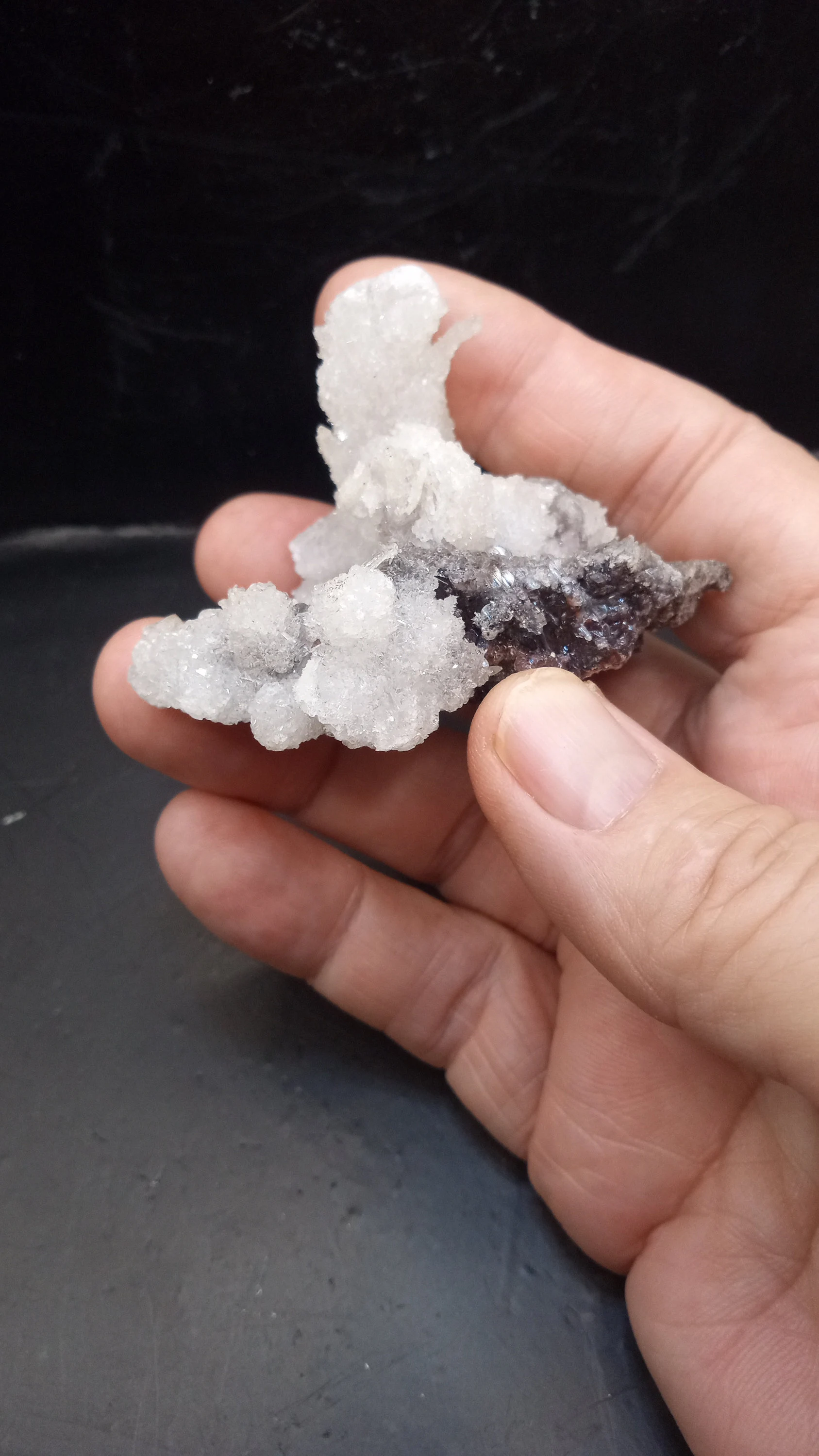 White Quartz Stalactite Crystal from Aurangabad, India.