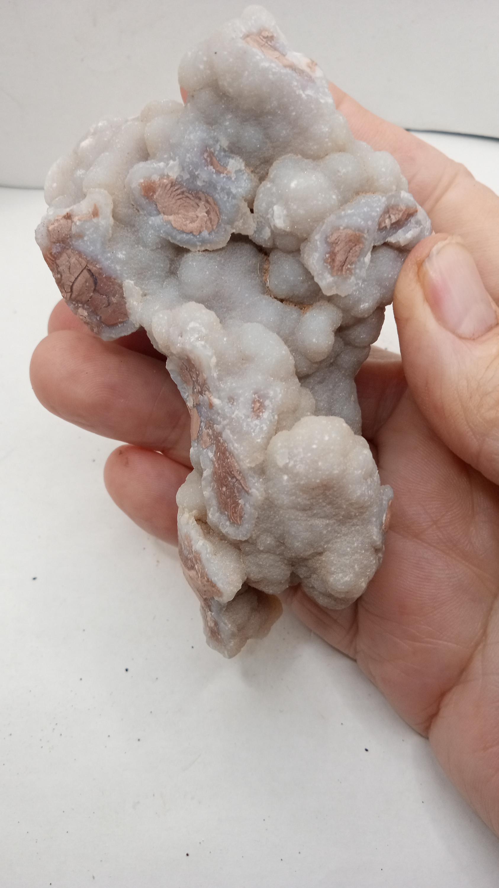 Natural White chalcedony Rare te Chalcedony - Minerals