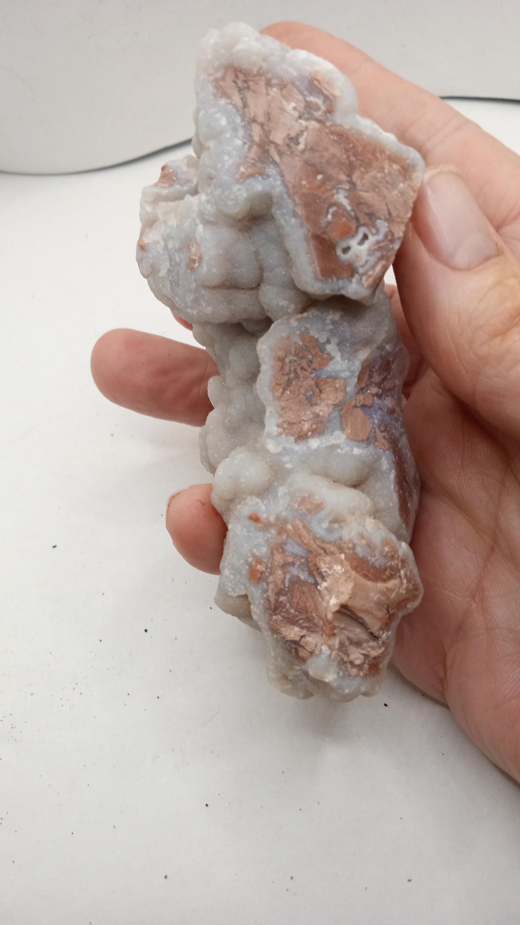 Natural White chalcedony Rare te Chalcedony - Minerals
