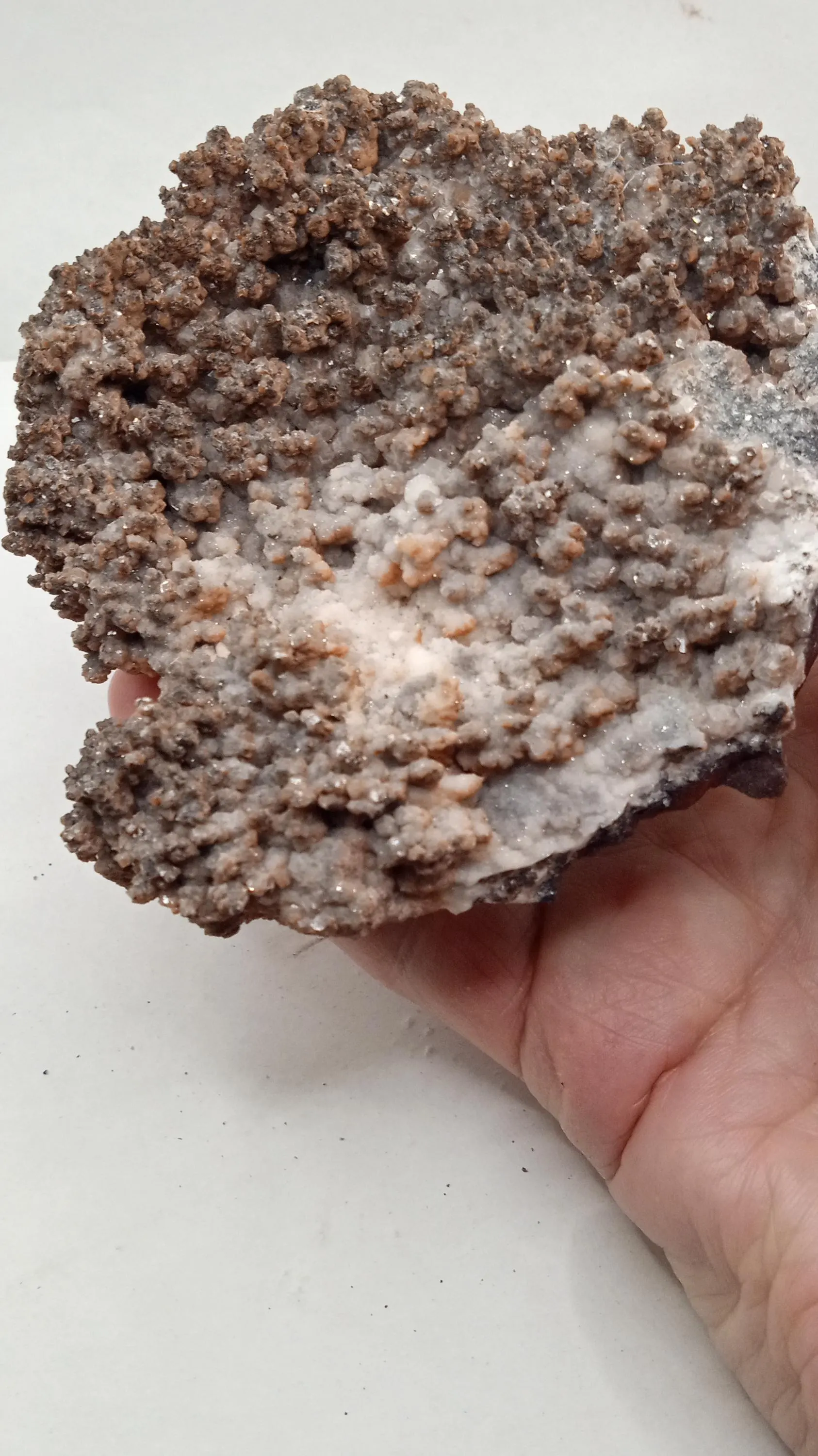 Brown Aragonite Crystals w/ Jasper