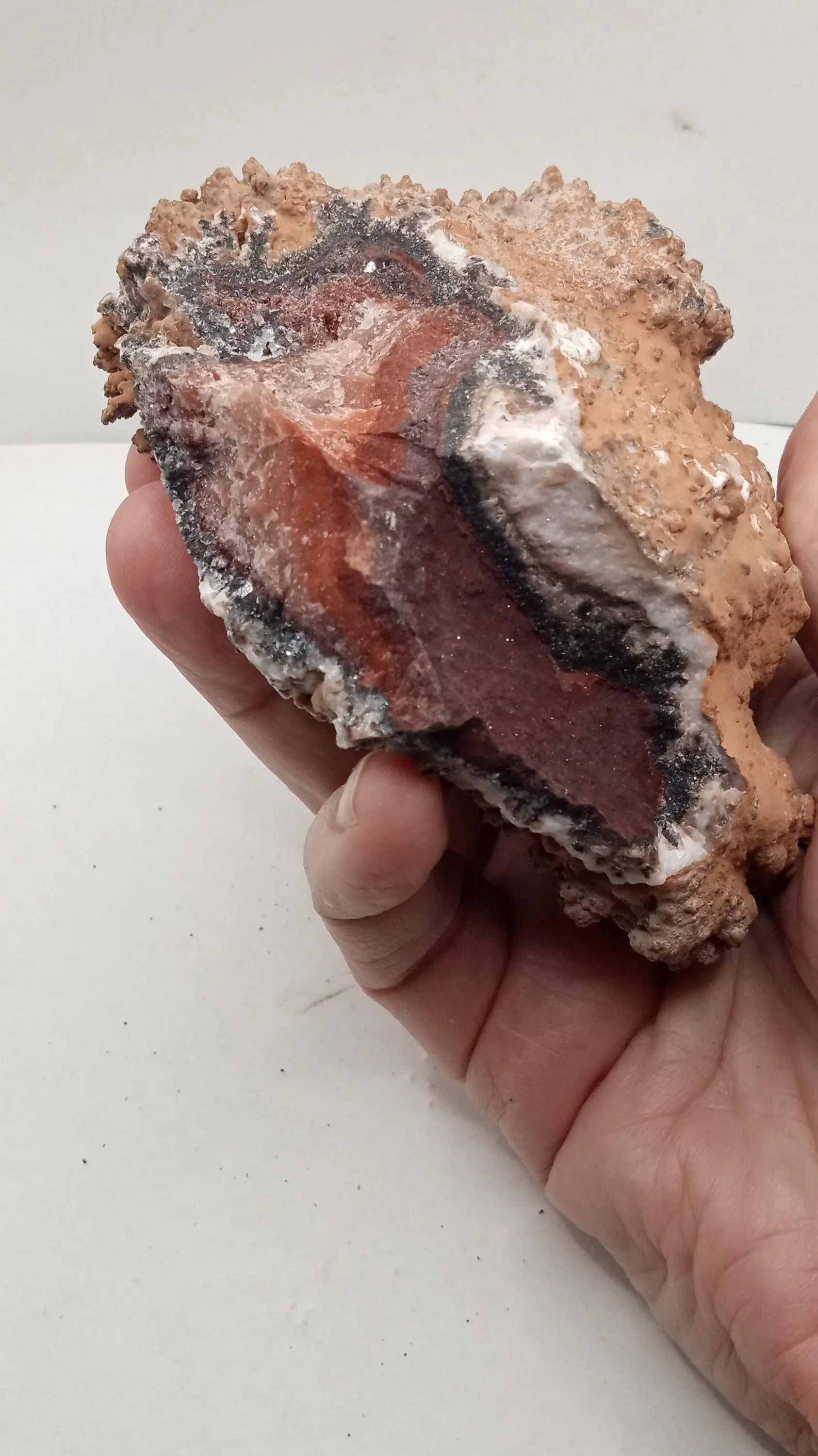 Brown Aragonite Crystals w/ Jasper
