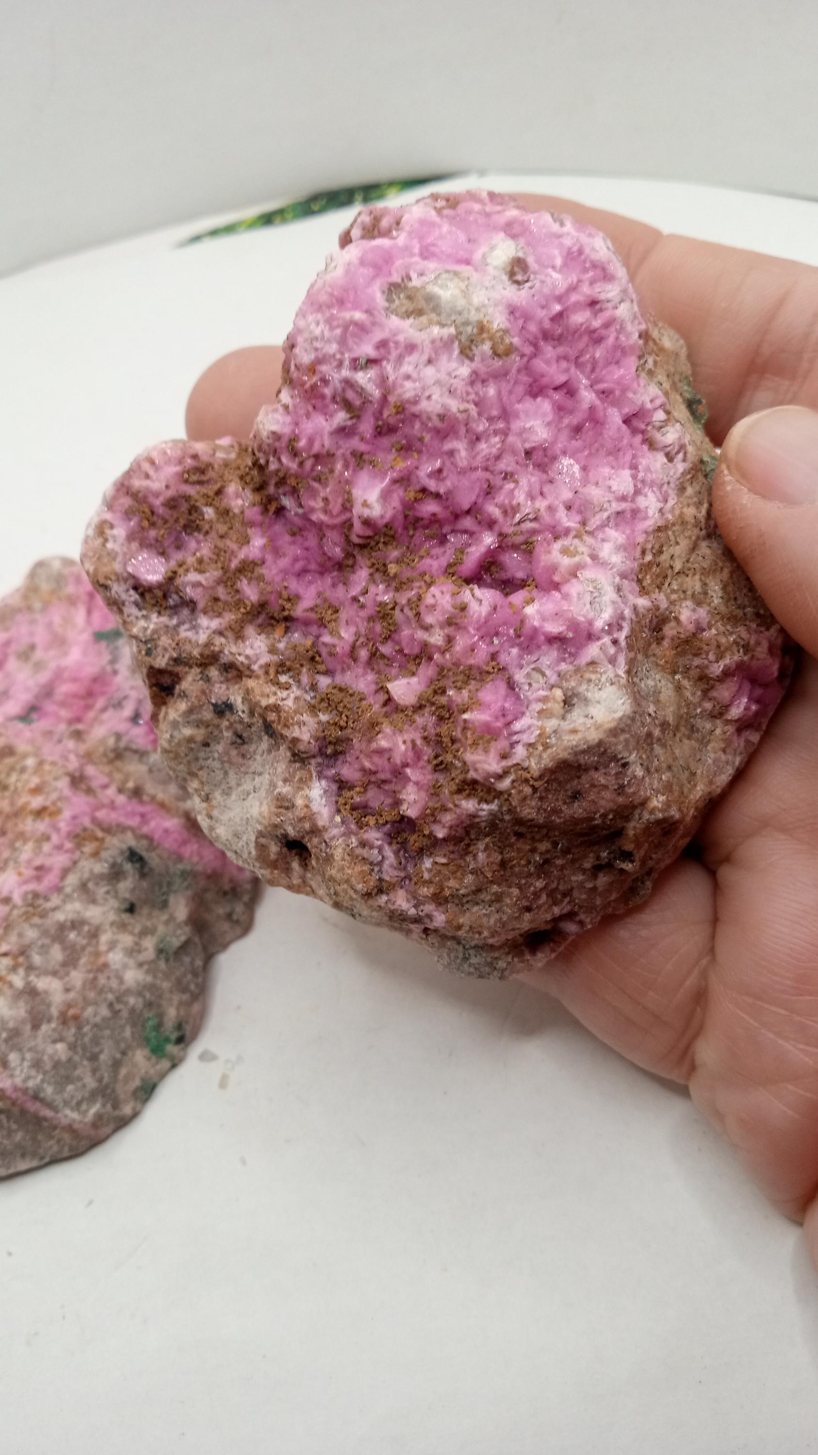 Sweety Pink Cobalto Calcite Mineral Specimen ~ ( 2 ) included ~