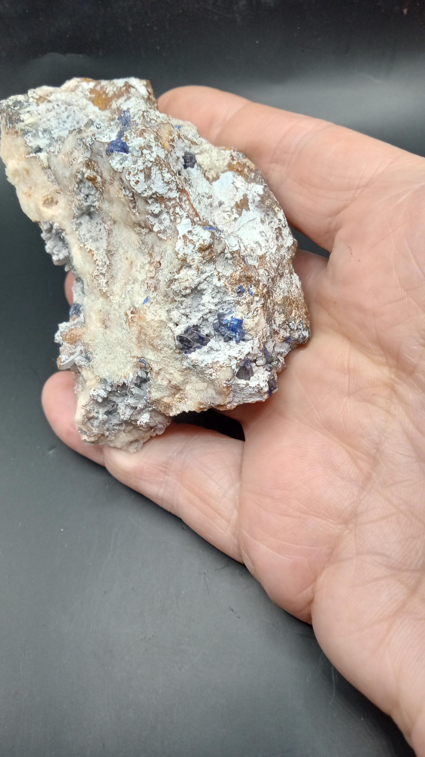 Halite Azurite Mineral Specimen -