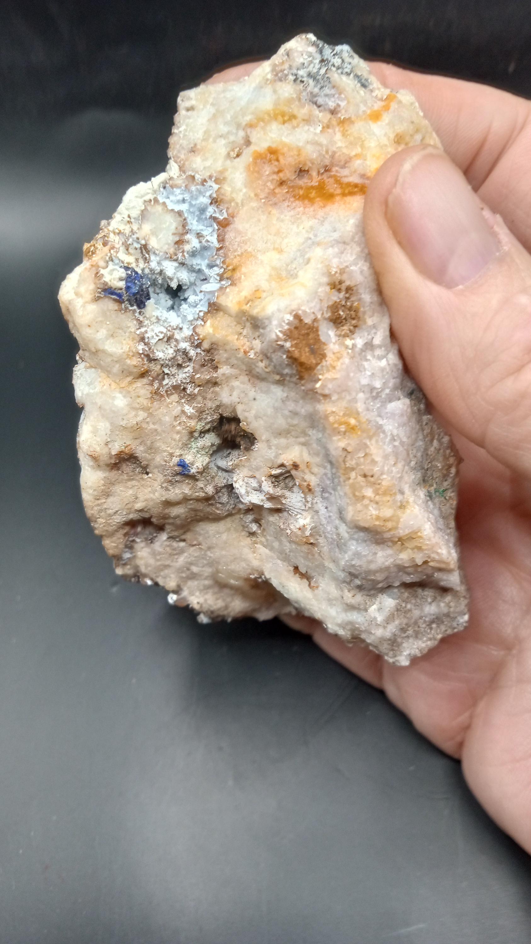 Halite Azurite Mineral Specimen -