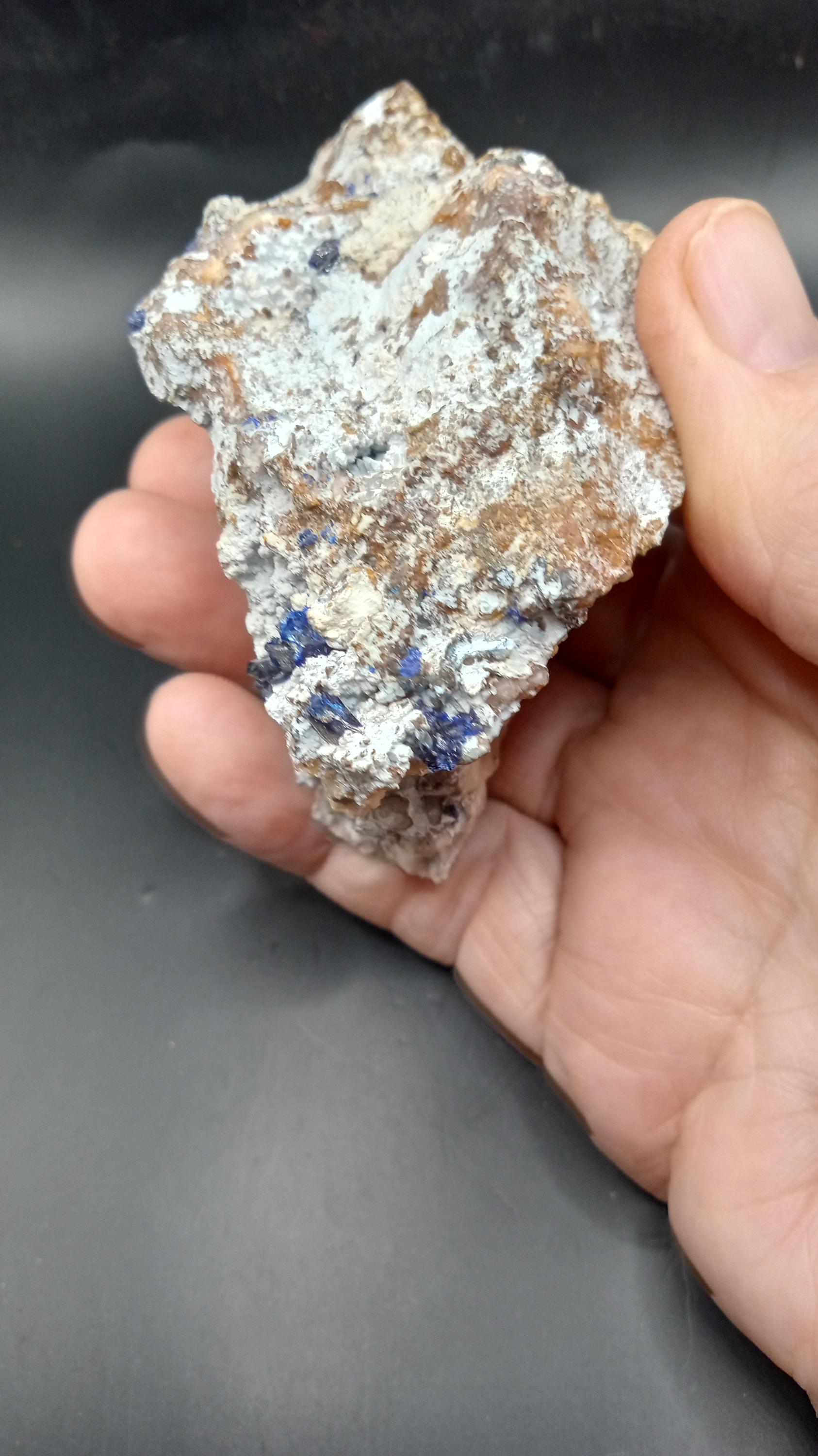 Halite Azurite Mineral Specimen -