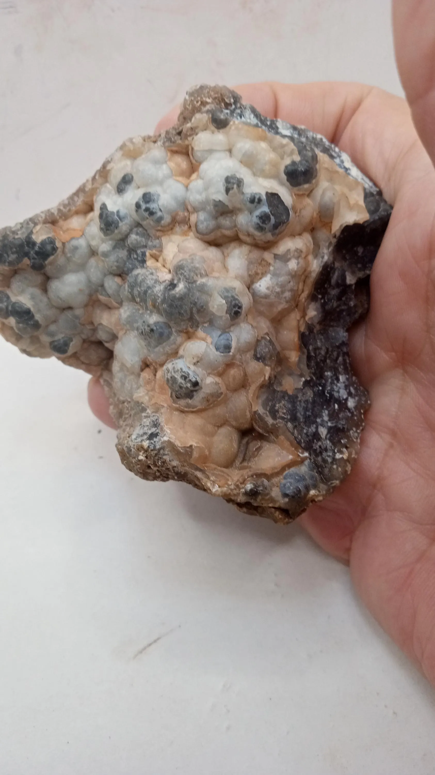 Chalcedony with unique bubbles -
