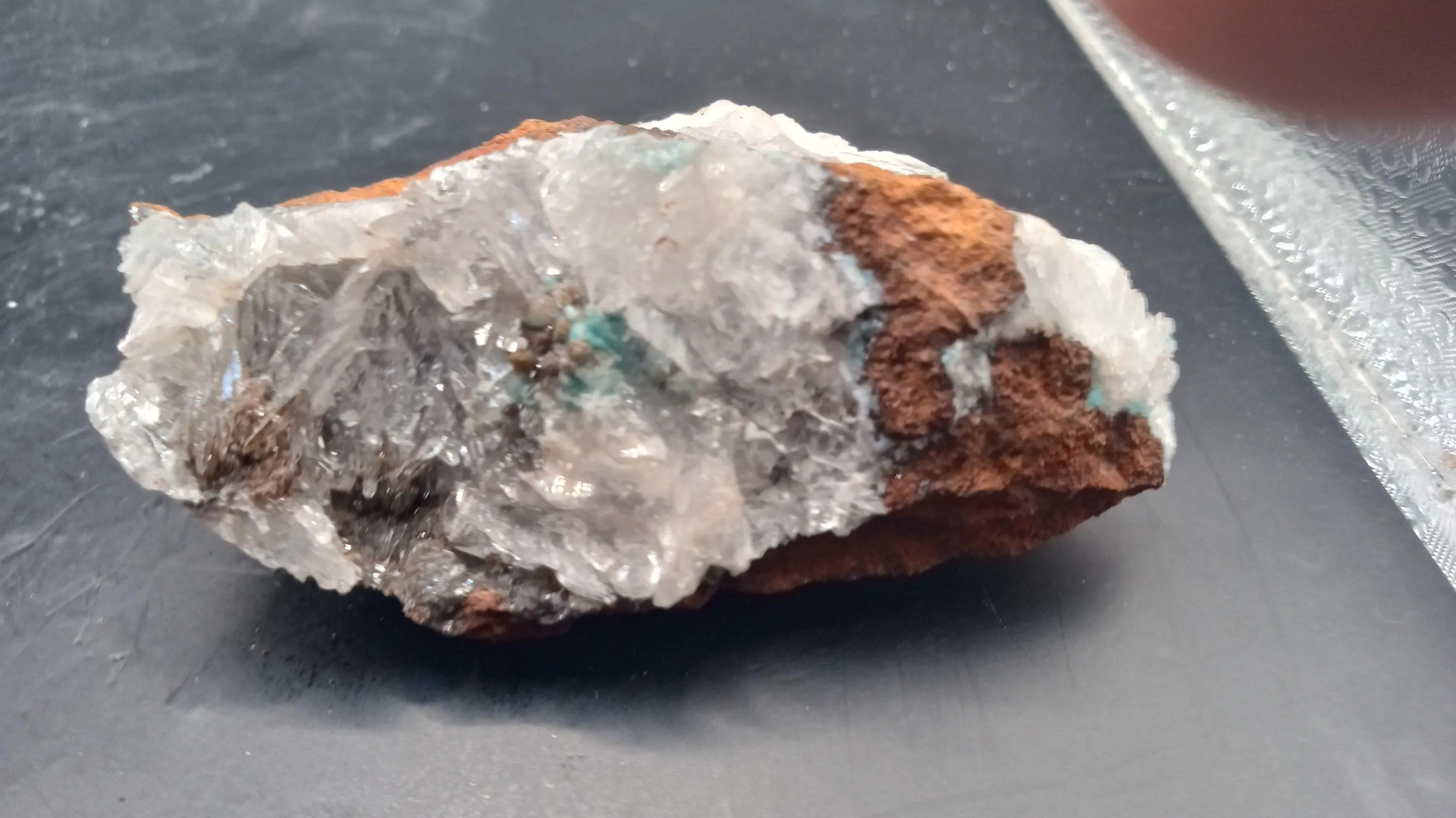 Stilbite with Hemimorphite Mineral Specimen