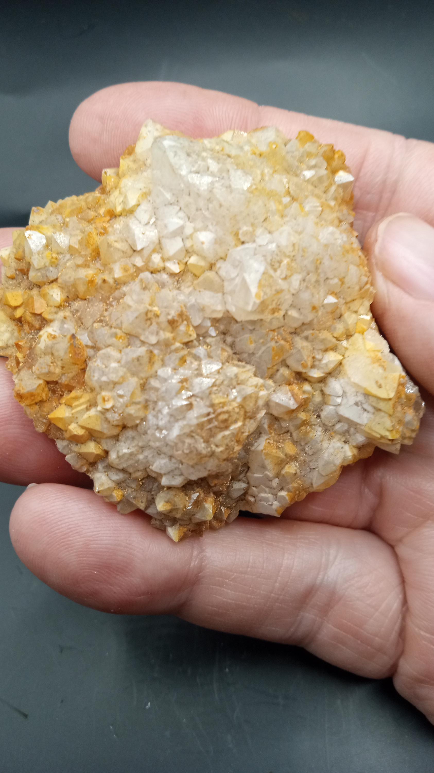 Sparkly Ferruginous Quartz Mineral Specimen