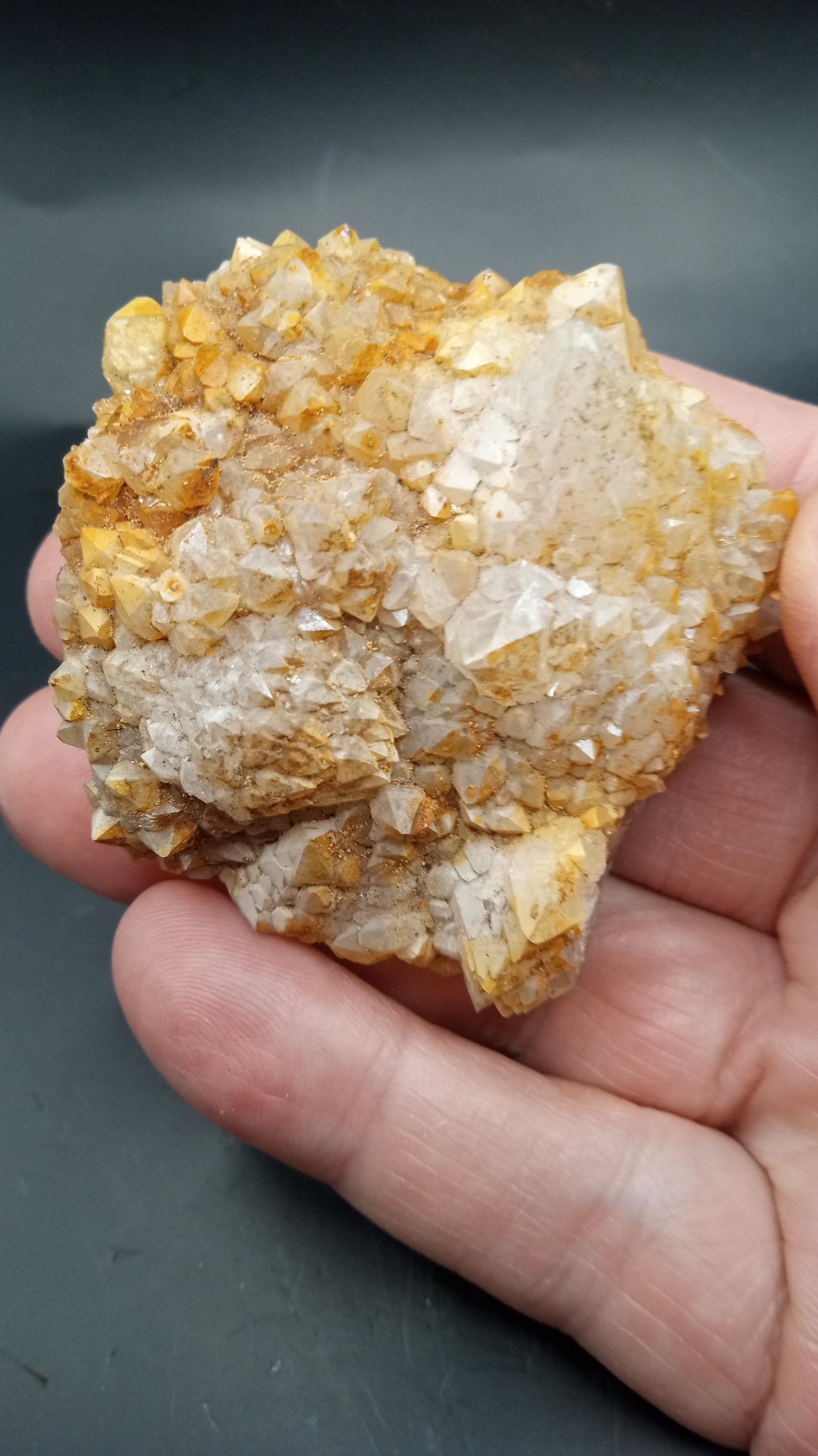 Sparkly Ferruginous Quartz Mineral Specimen