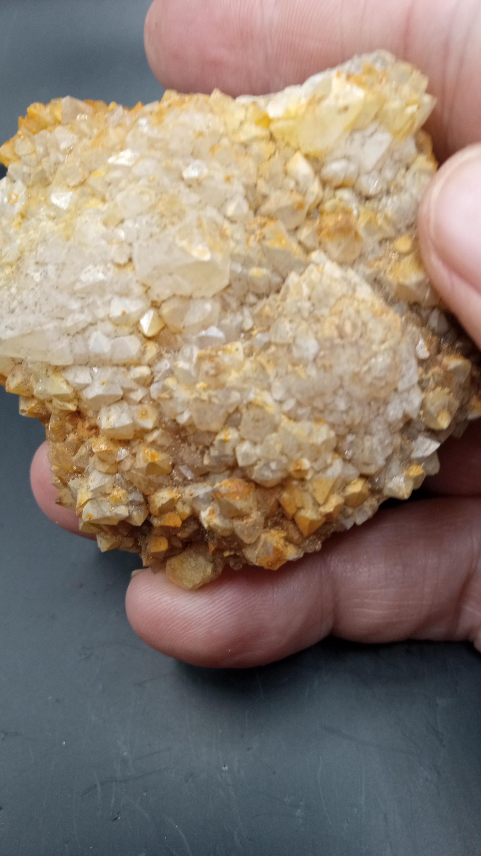 Sparkly Ferruginous Quartz Mineral Specimen