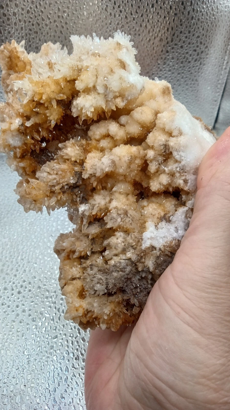 Aragonite with Beautiful Creedite Points -