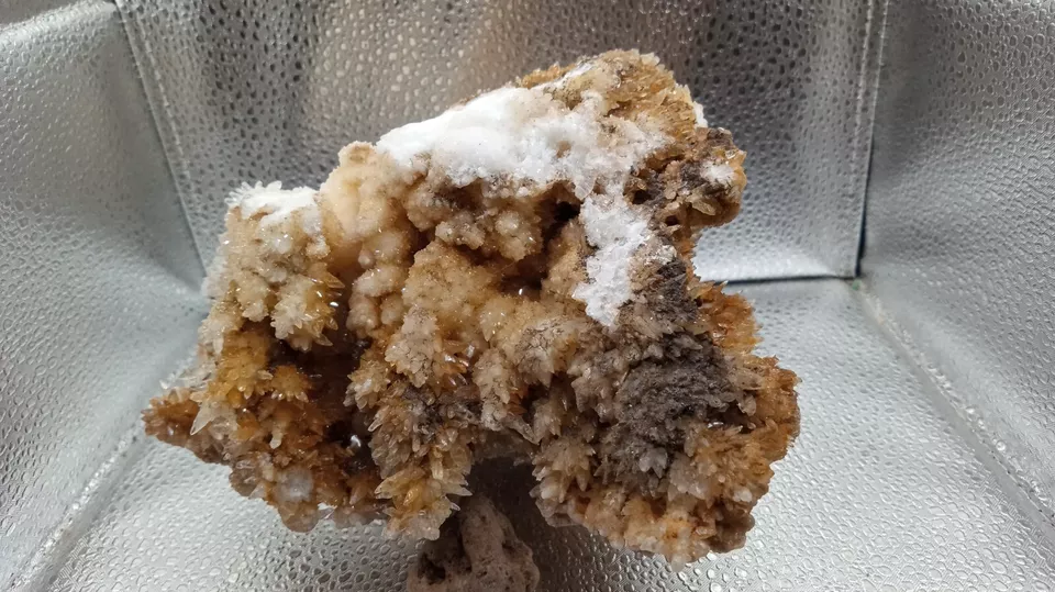Aragonite with Beautiful Creedite Points -