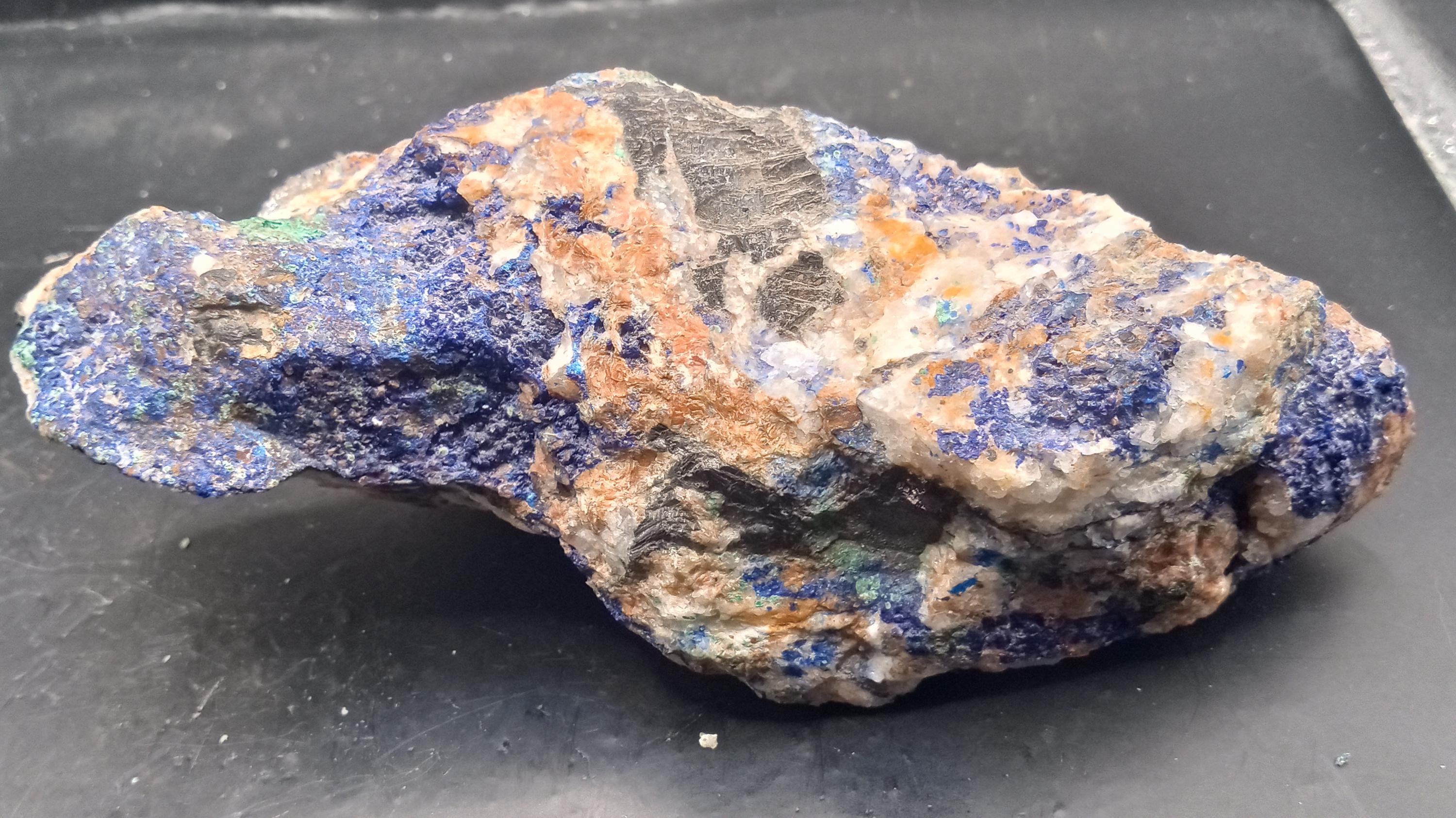 Beautiful Azurite Malachite Pyrite Specimen