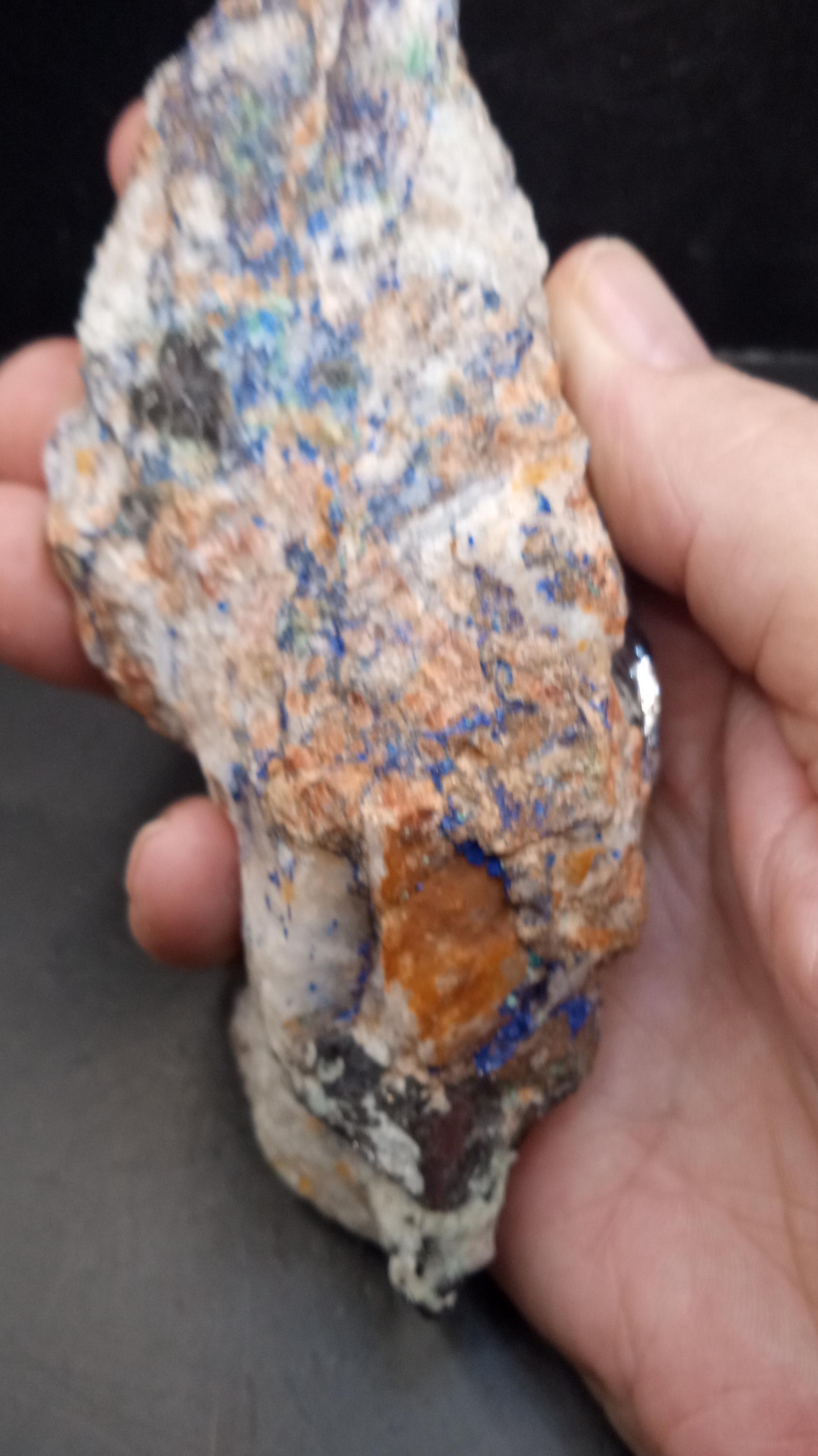 Beautiful Azurite Malachite Pyrite Specimen