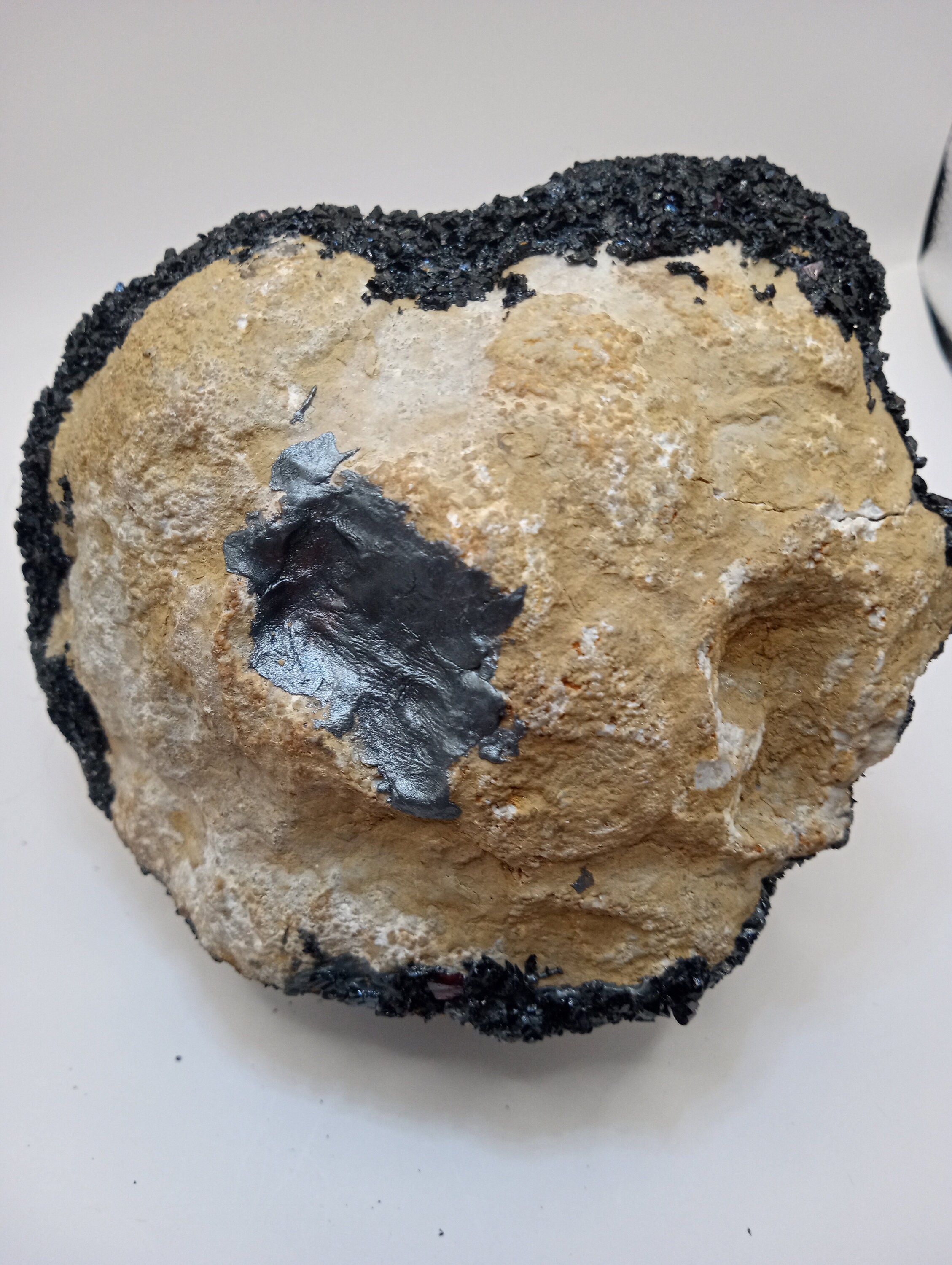 Black Pyrite Fine Crystals with Clear Quartz 