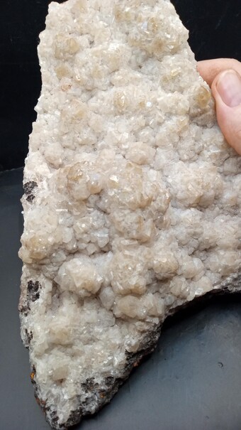 Chabazite & Red Stained Calcite -