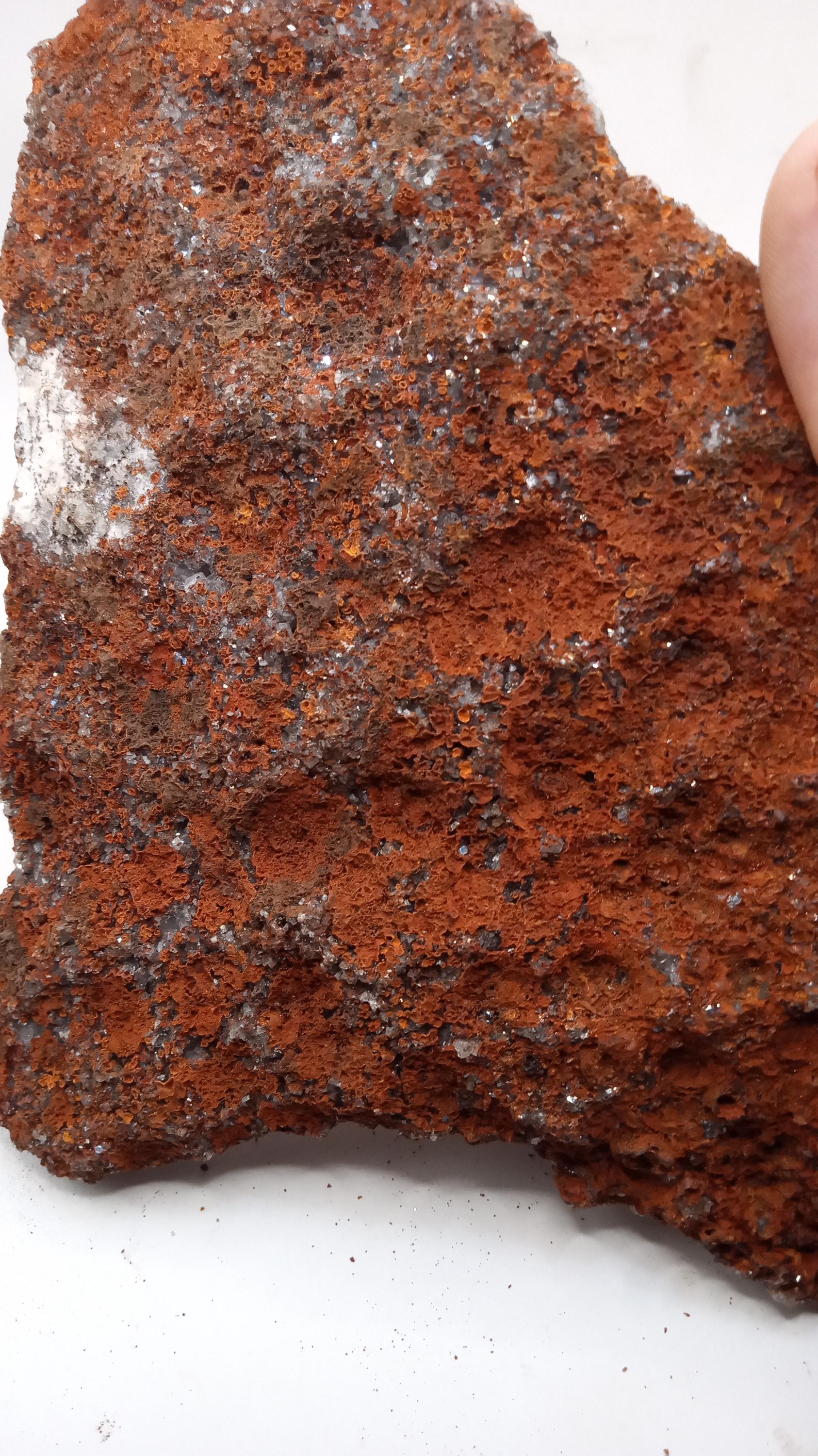 Chabazite & Red Stained Calcite -