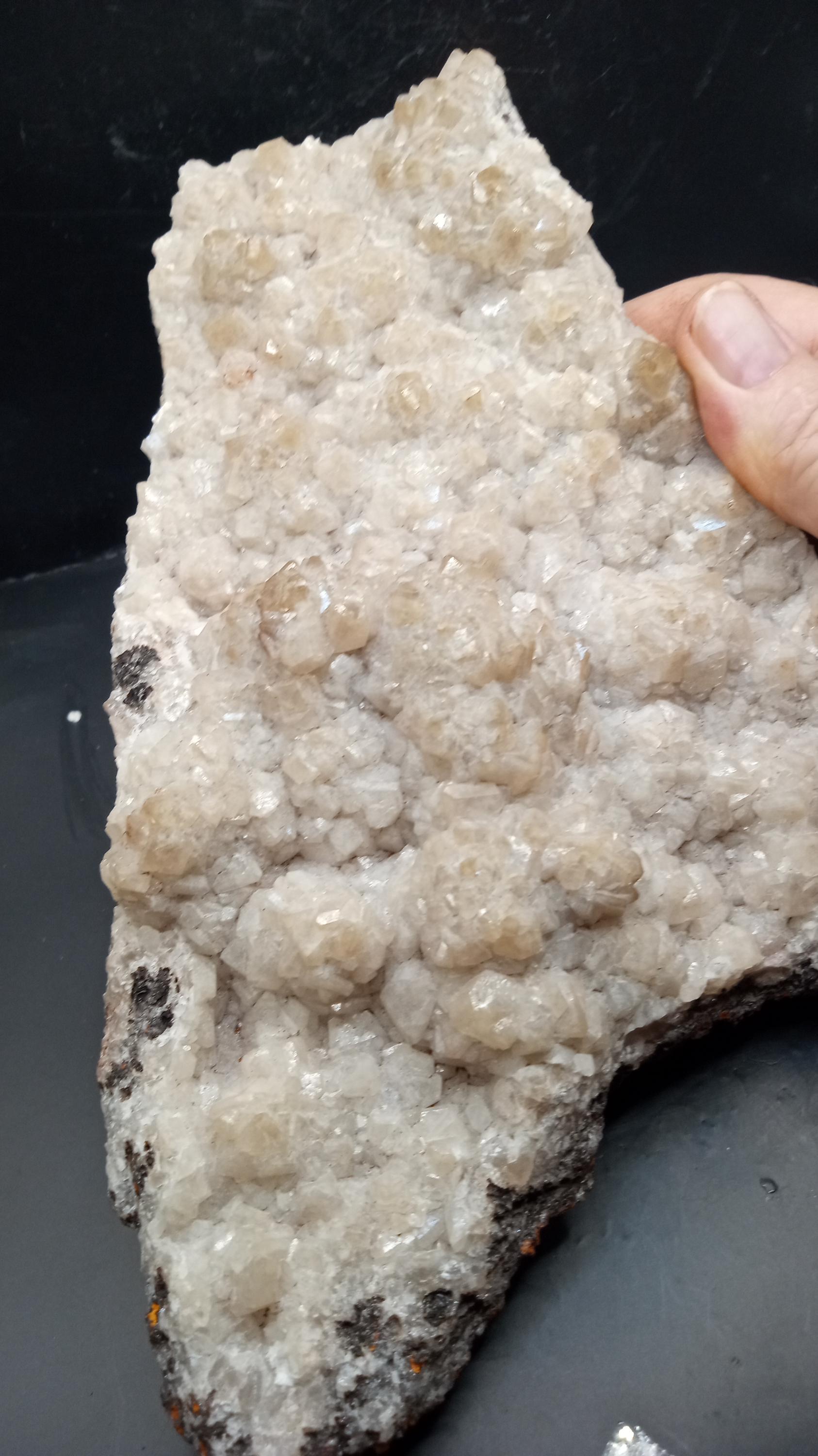 Chabazite & Red Stained Calcite -