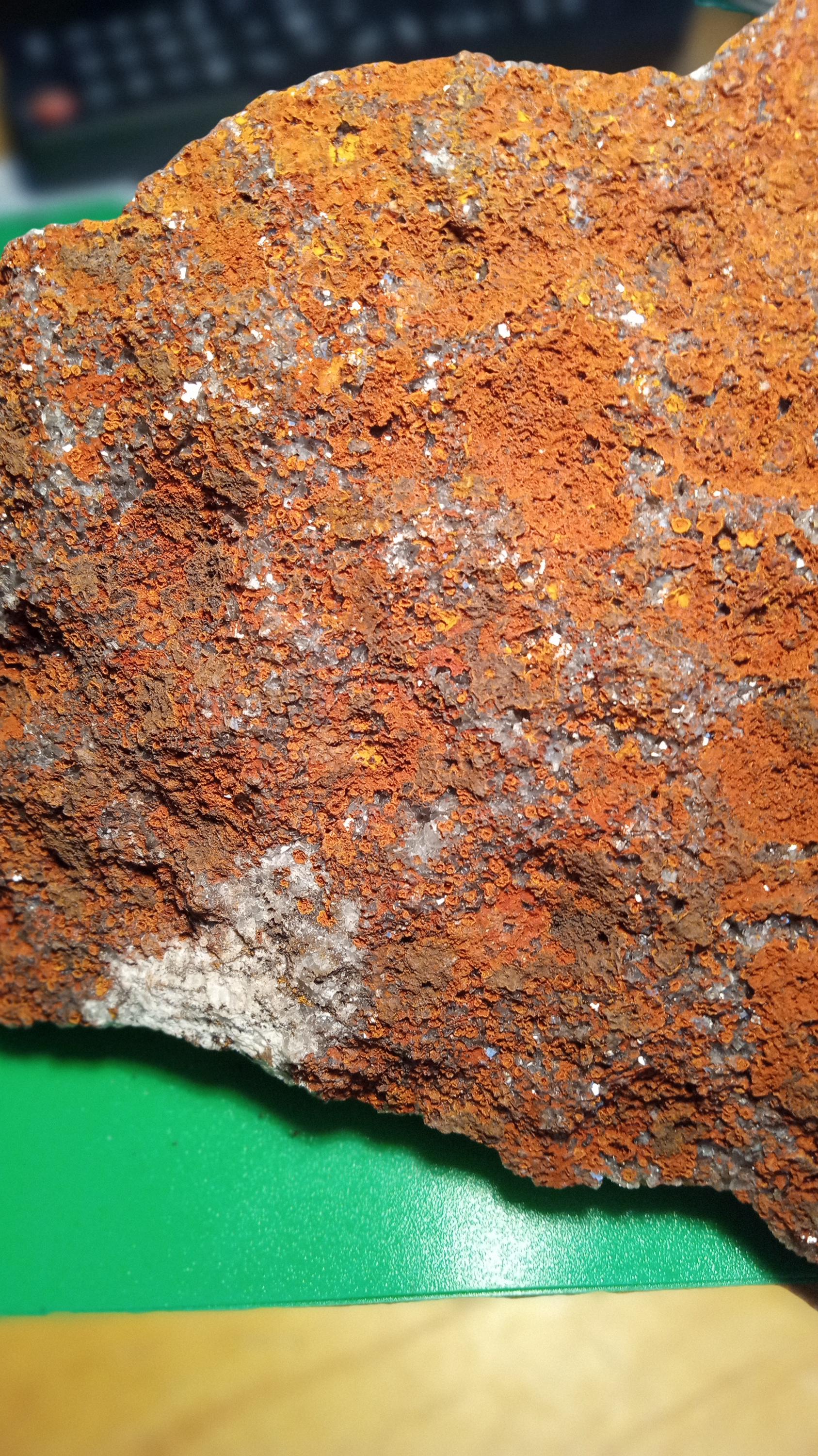 Chabazite & Red Stained Calcite -