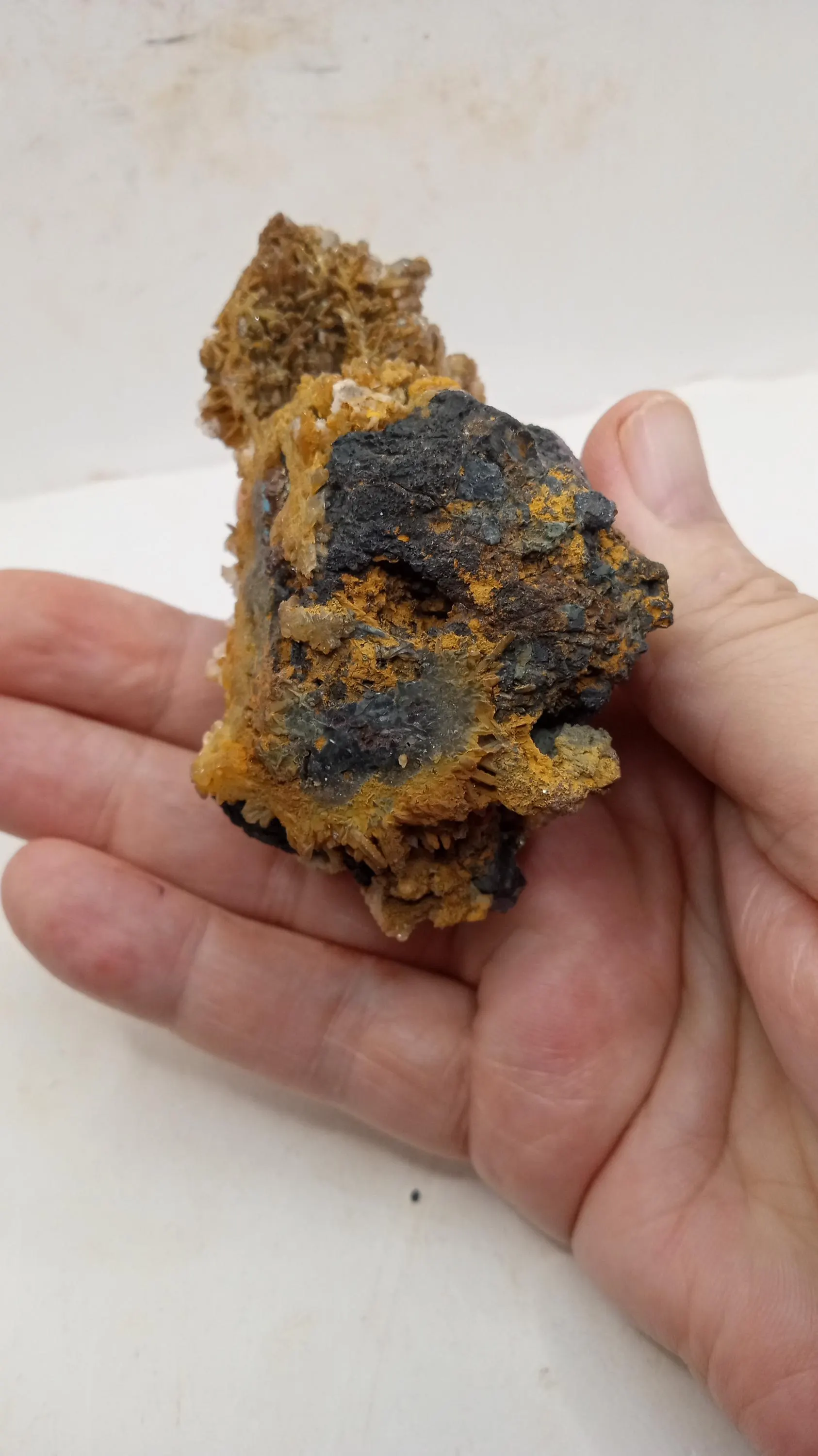 Mimetite Baryte Quartz Mineral Specimen - Rare Find