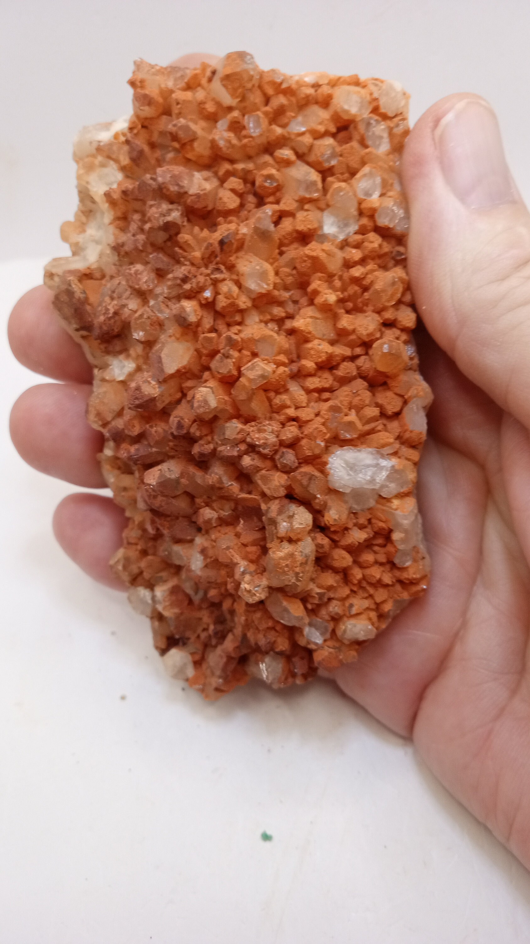 Ferruginous Quartz Red Mineral  recent find- VERY COOL -