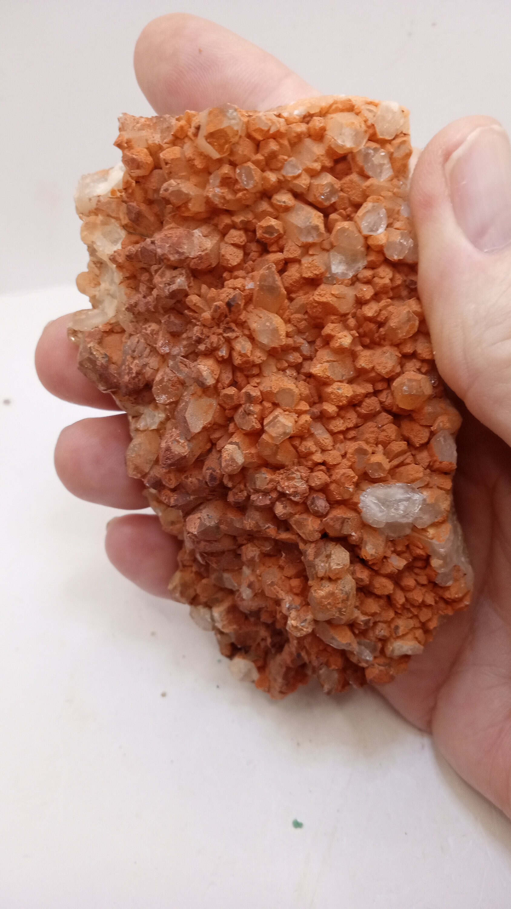 Ferruginous Quartz Red Mineral  recent find- VERY COOL -