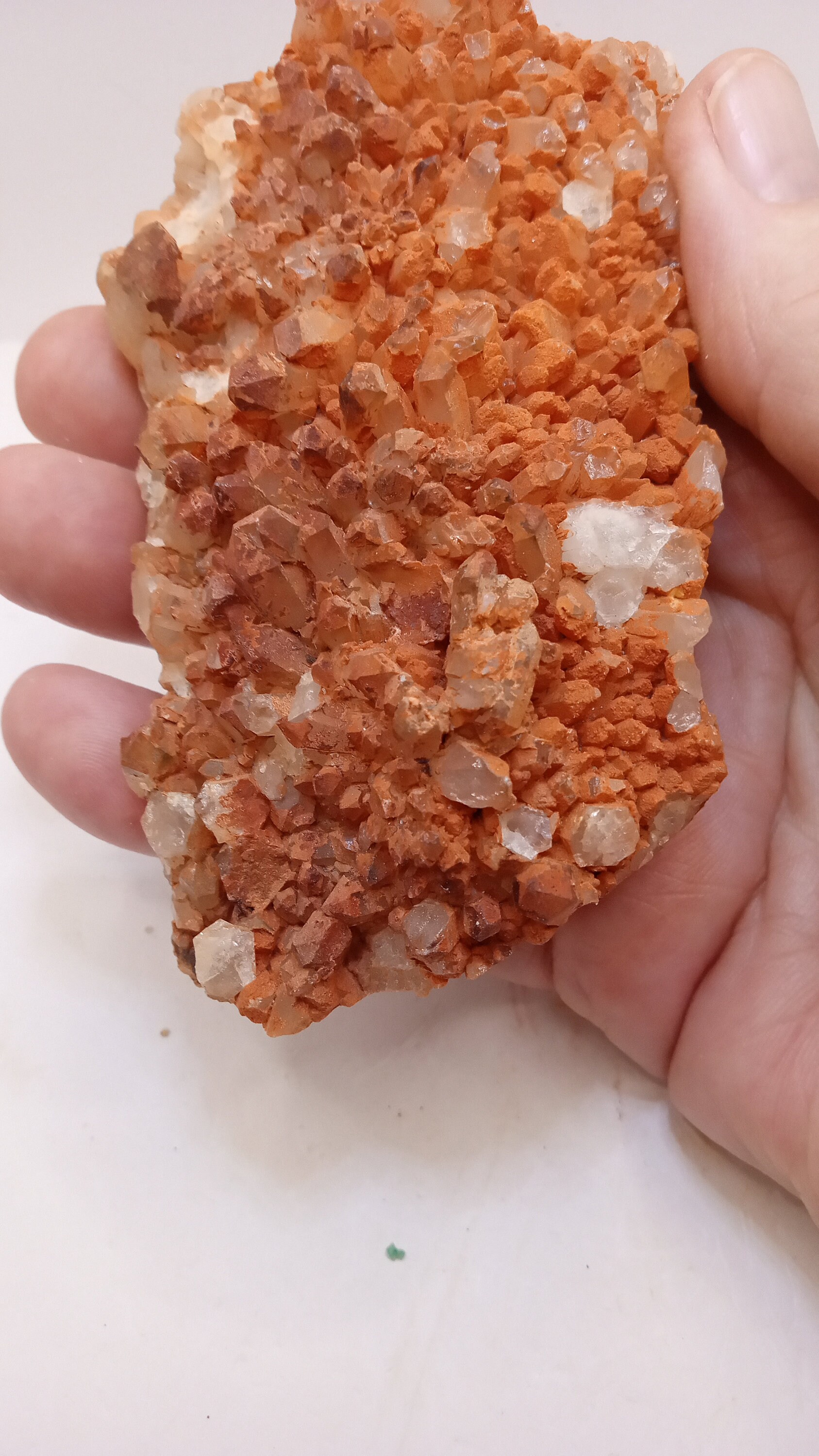 Ferruginous Quartz Red Mineral  recent find- VERY COOL -