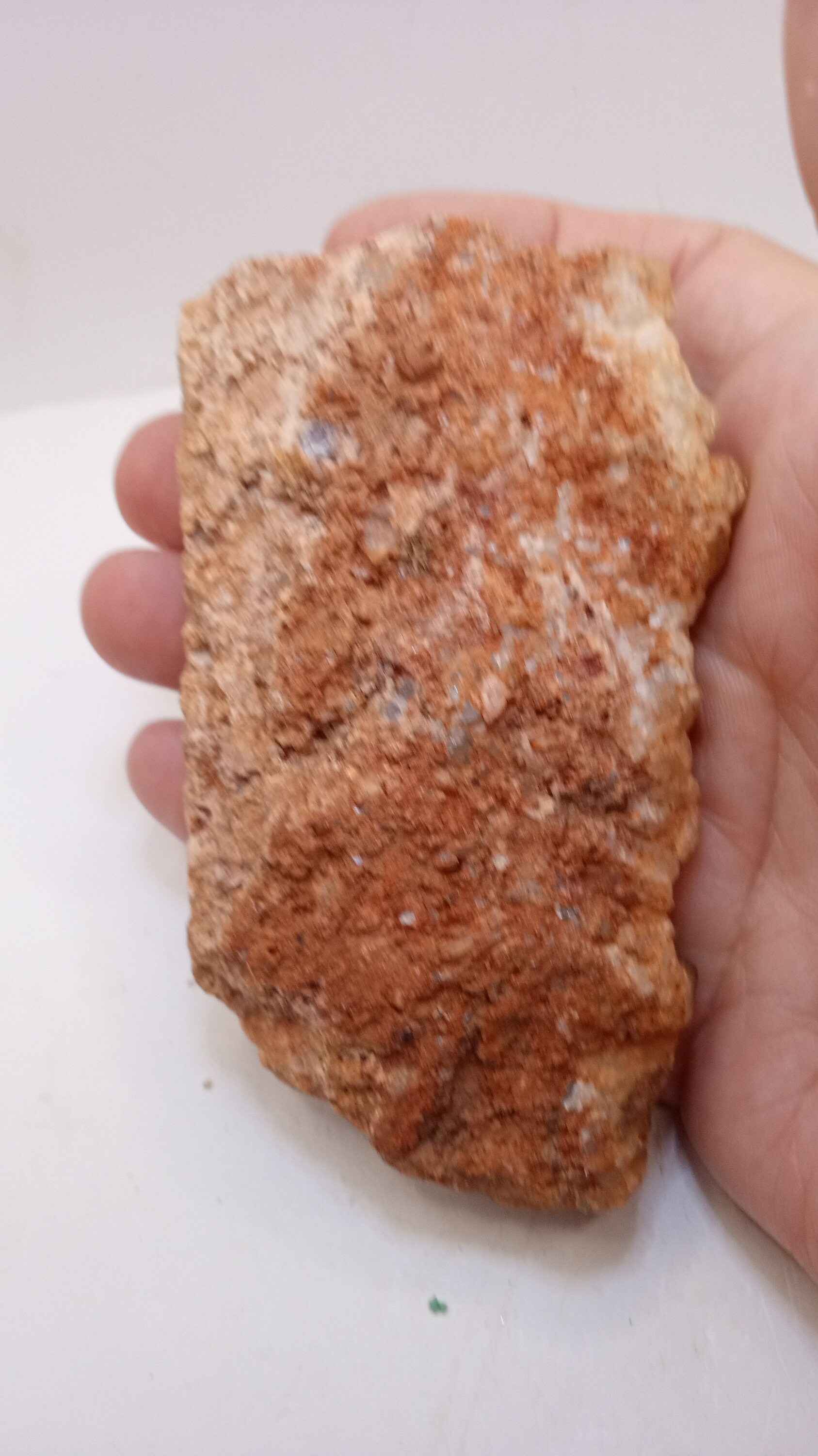 Ferruginous Quartz Red Mineral  recent find- VERY COOL -