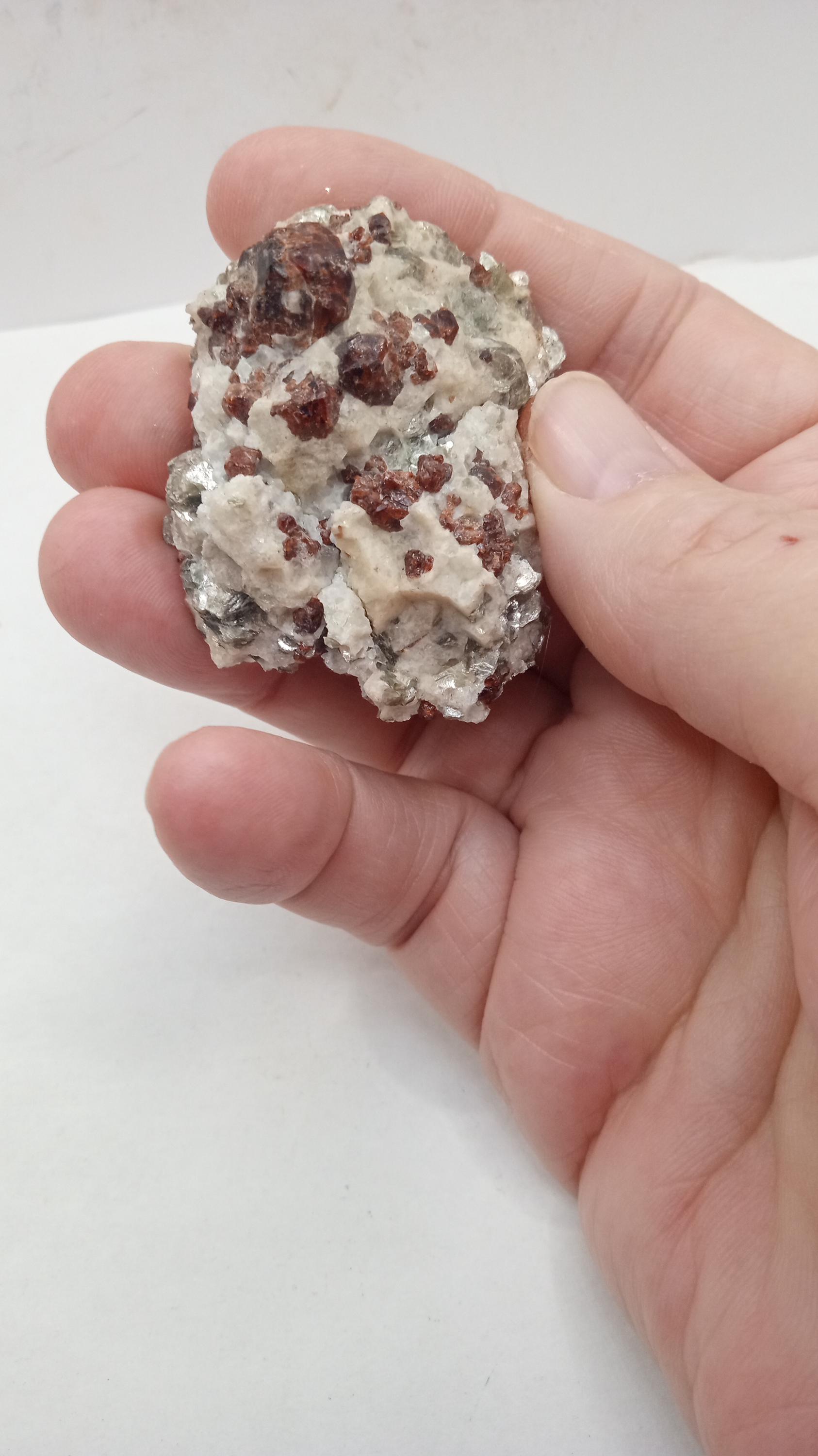 Spessartine Garnet Muscovite