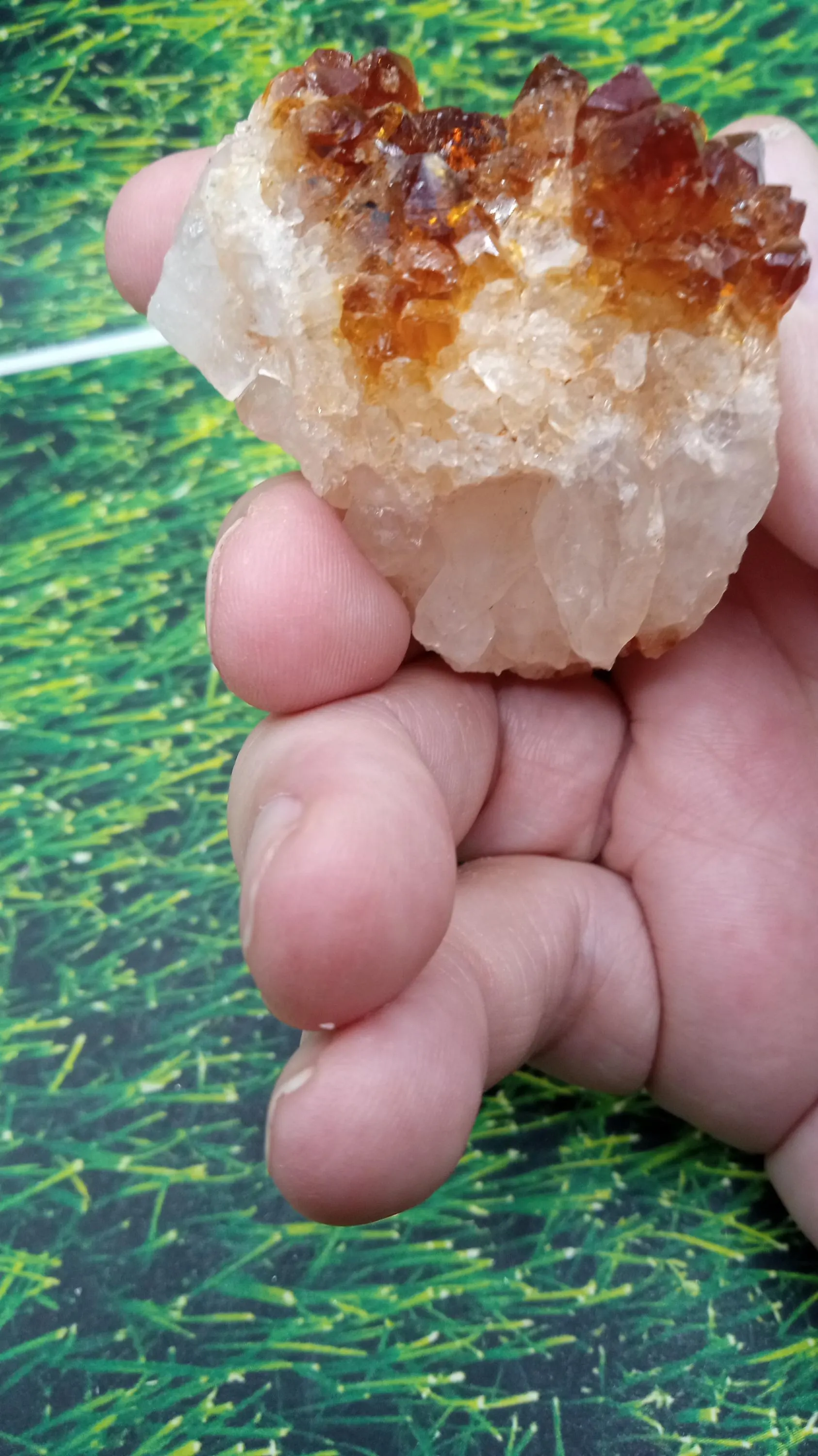 Citrine and Quartz Specimen with Beautiful Crystals
