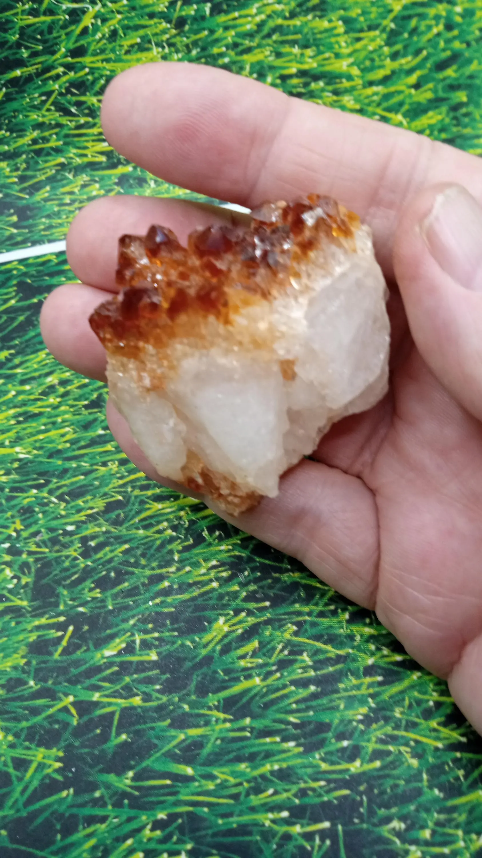 Citrine and Quartz Specimen with Beautiful Crystals