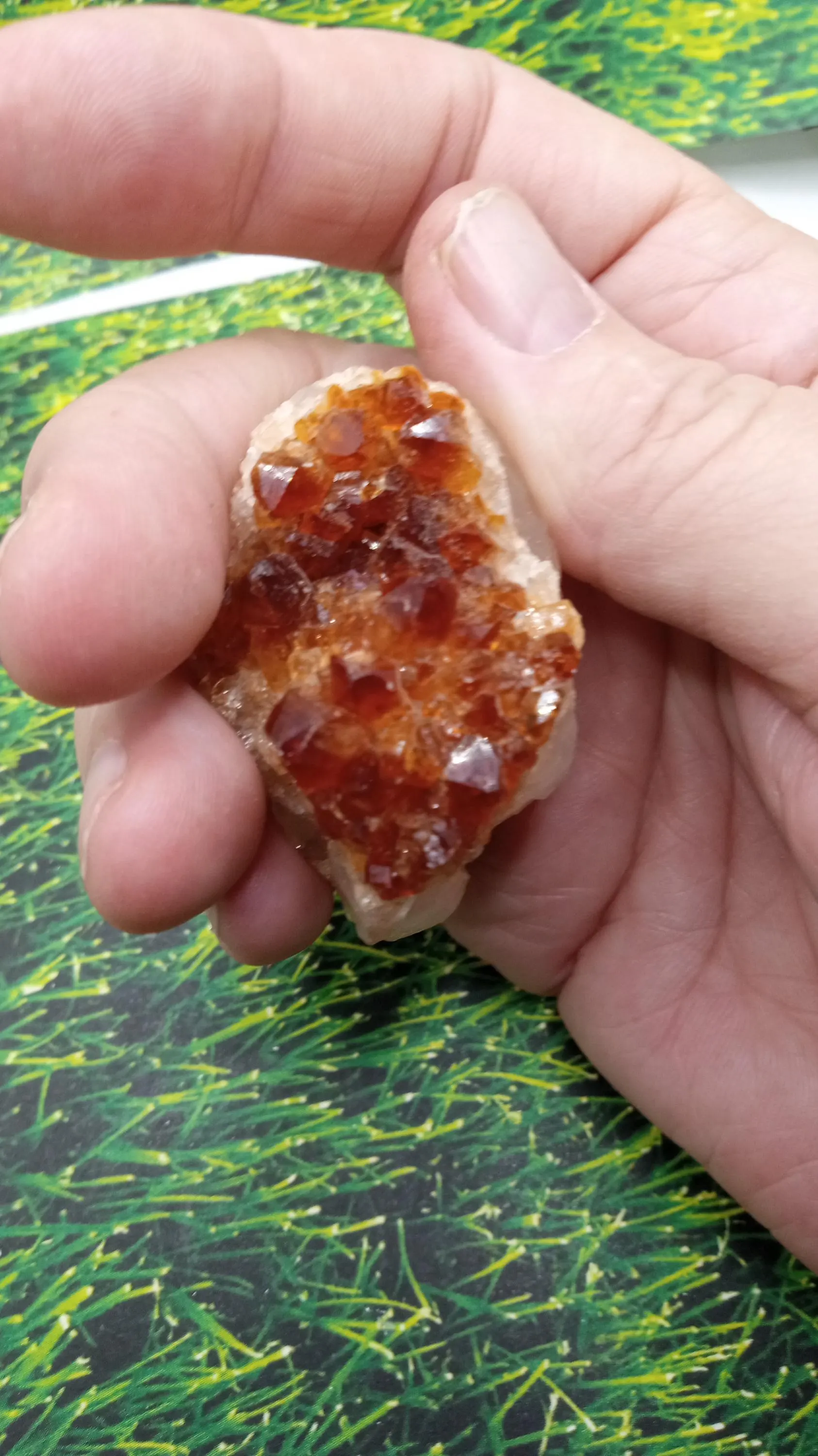 Citrine and Quartz Specimen with Beautiful Crystals