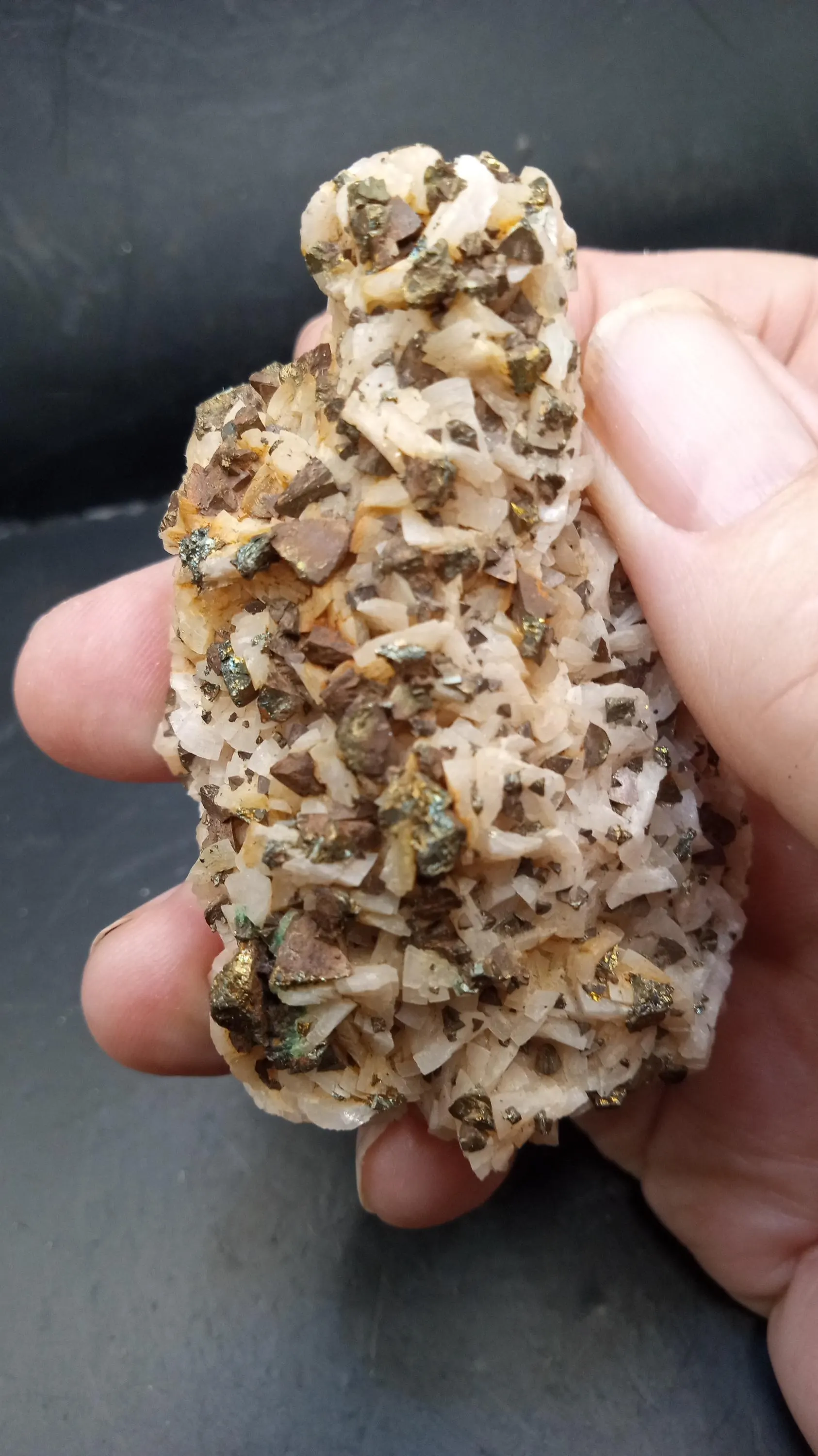 Chalcopyrite with Dolomite - Very nice Radiant display specimen