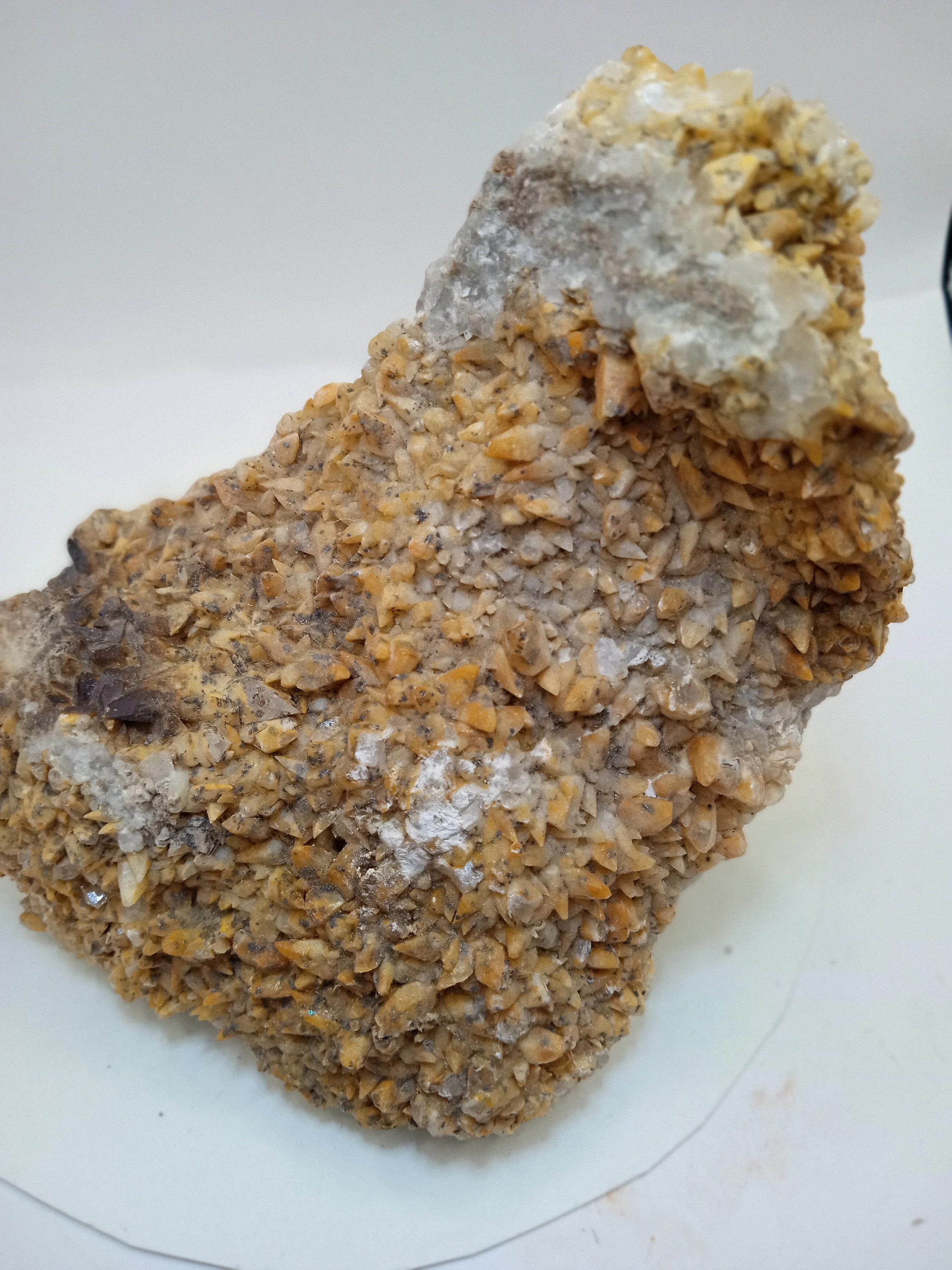 Dogtooth Calcite is a Calcite that forms as multiple scalenohedral crystals.