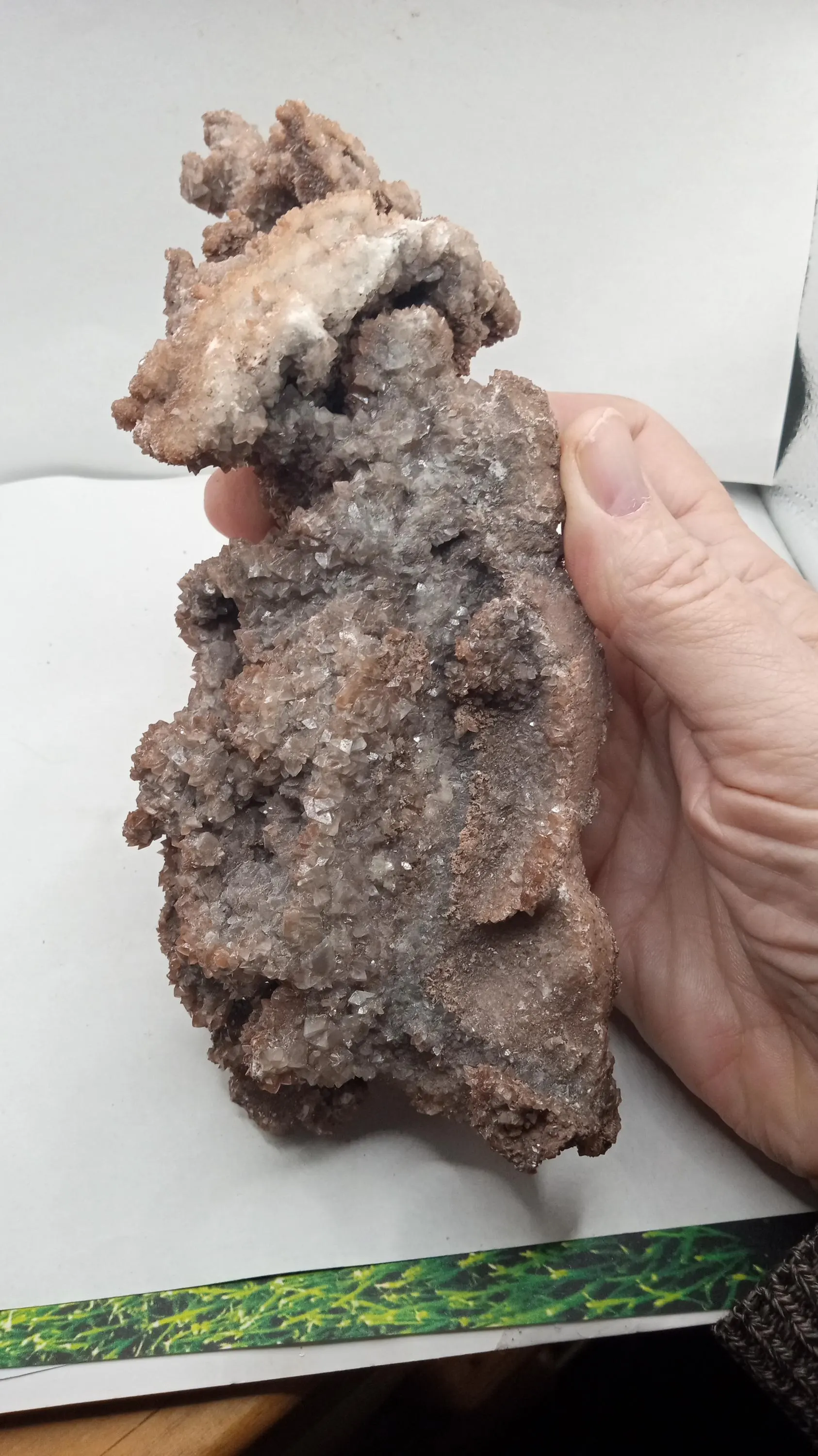 Citrine W/ Calcite Crystals - Large Radiant ~ Specimen 