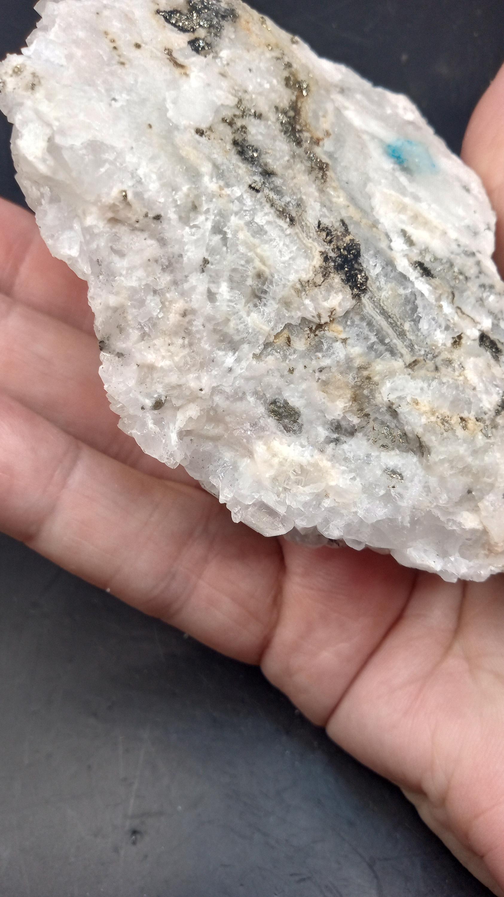 Beautiful Calcite Cluster with Pyrite -