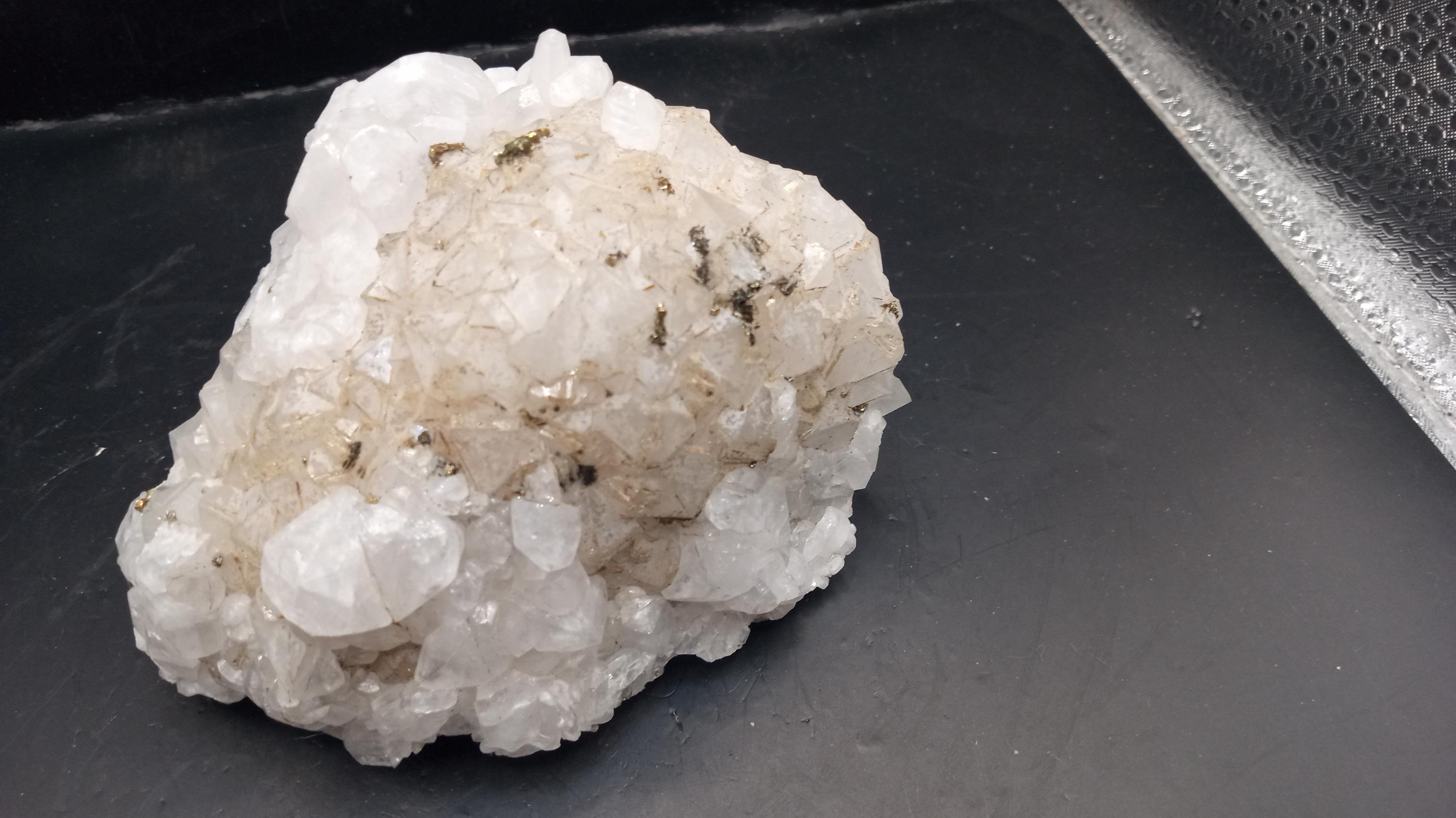 Beautiful Calcite Cluster with Pyrite -