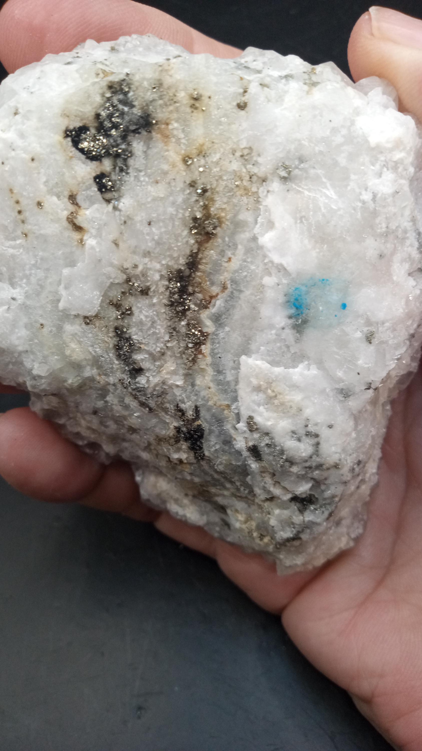 Beautiful Calcite Cluster with Pyrite -