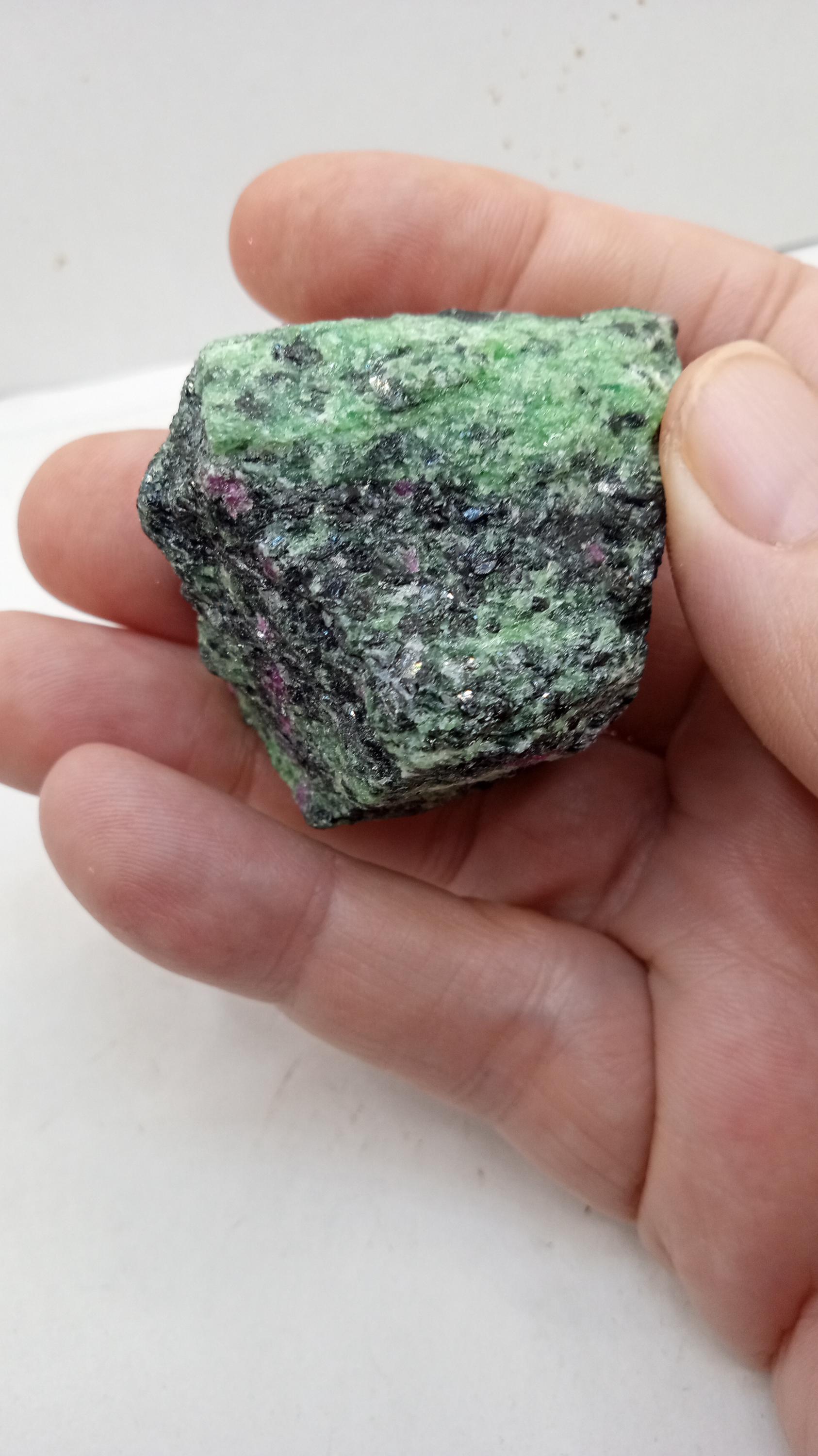 Ruby Zoisute Mineral Specimen 